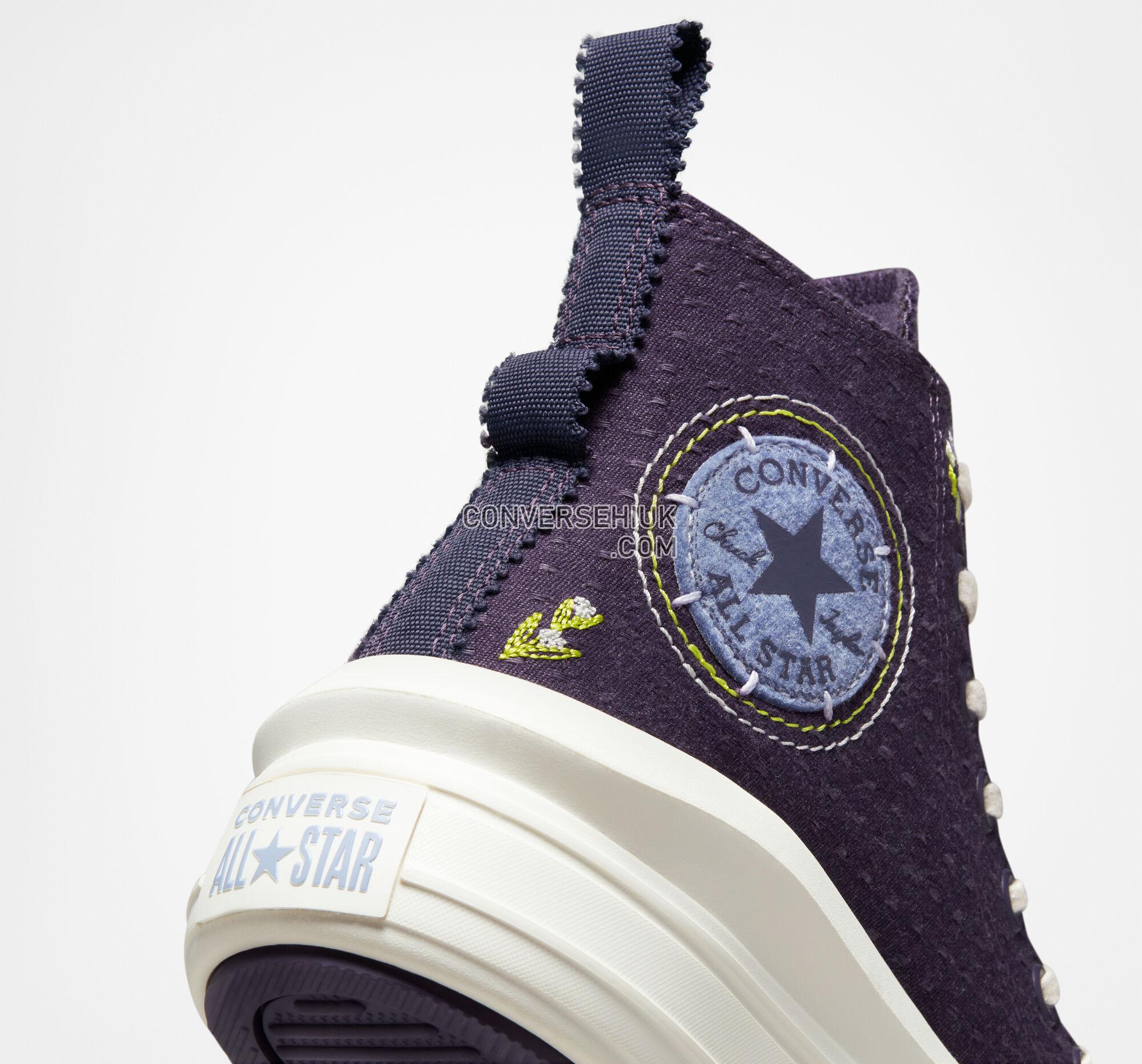 Converse Chuck Taylor All Star Move Platform Autumn Embroidery Dark Raisin/Slate Lilac A05070C Shoes