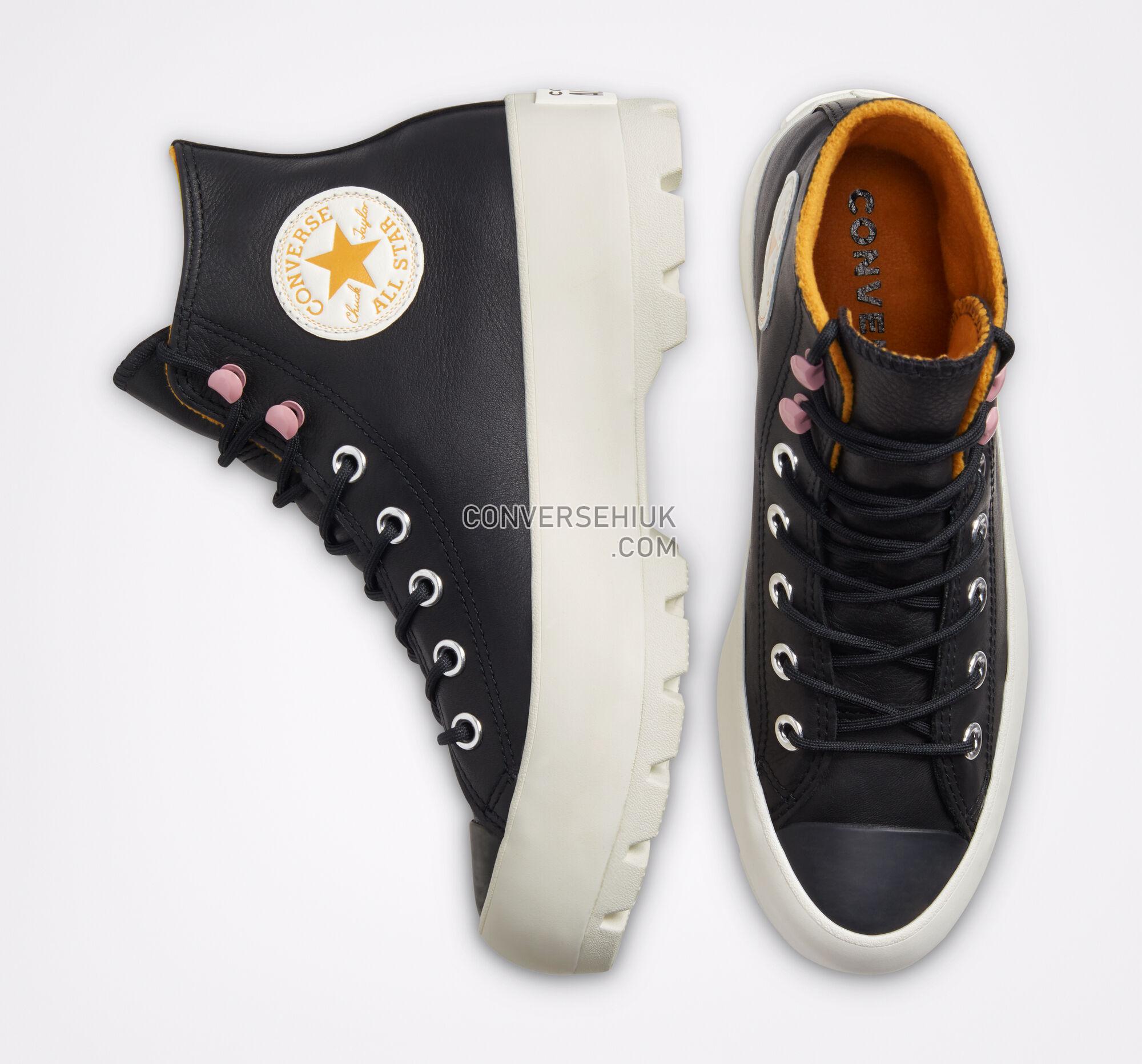 Converse Chuck Taylor All Star Lugged Winter Black/Saffron Yellow/Egret 568763C Shoes