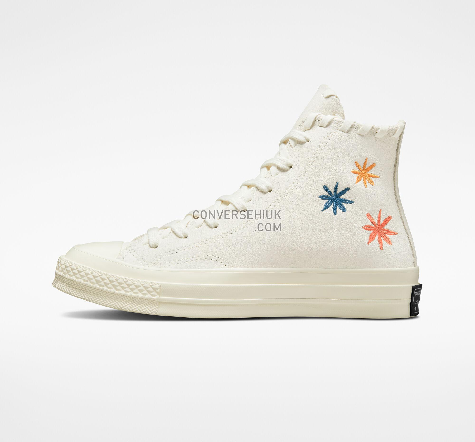 Converse Chuck 70 Embroidered Florals Egret/Natural Ivory A04298C Shoes