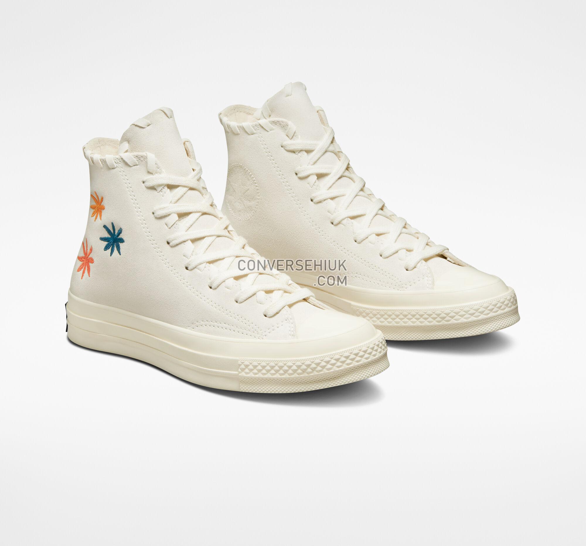 Converse Chuck 70 Embroidered Florals Egret/Natural Ivory A04298C Shoes