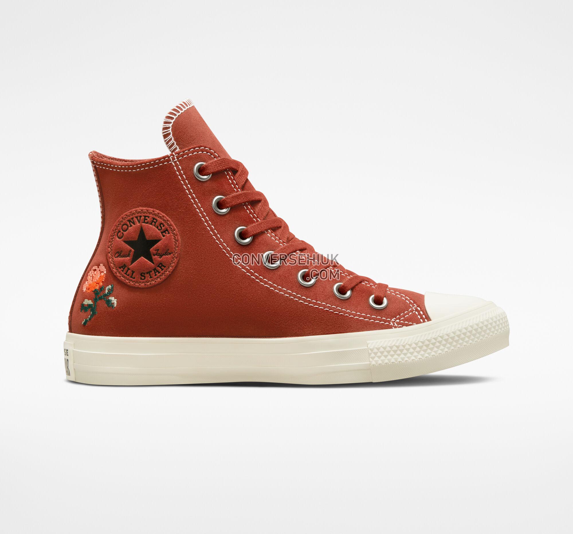 Converse Chuck Taylor All Star Embroidered Roses Rugged Orange/Egret/Midnight C A04297C Shoes