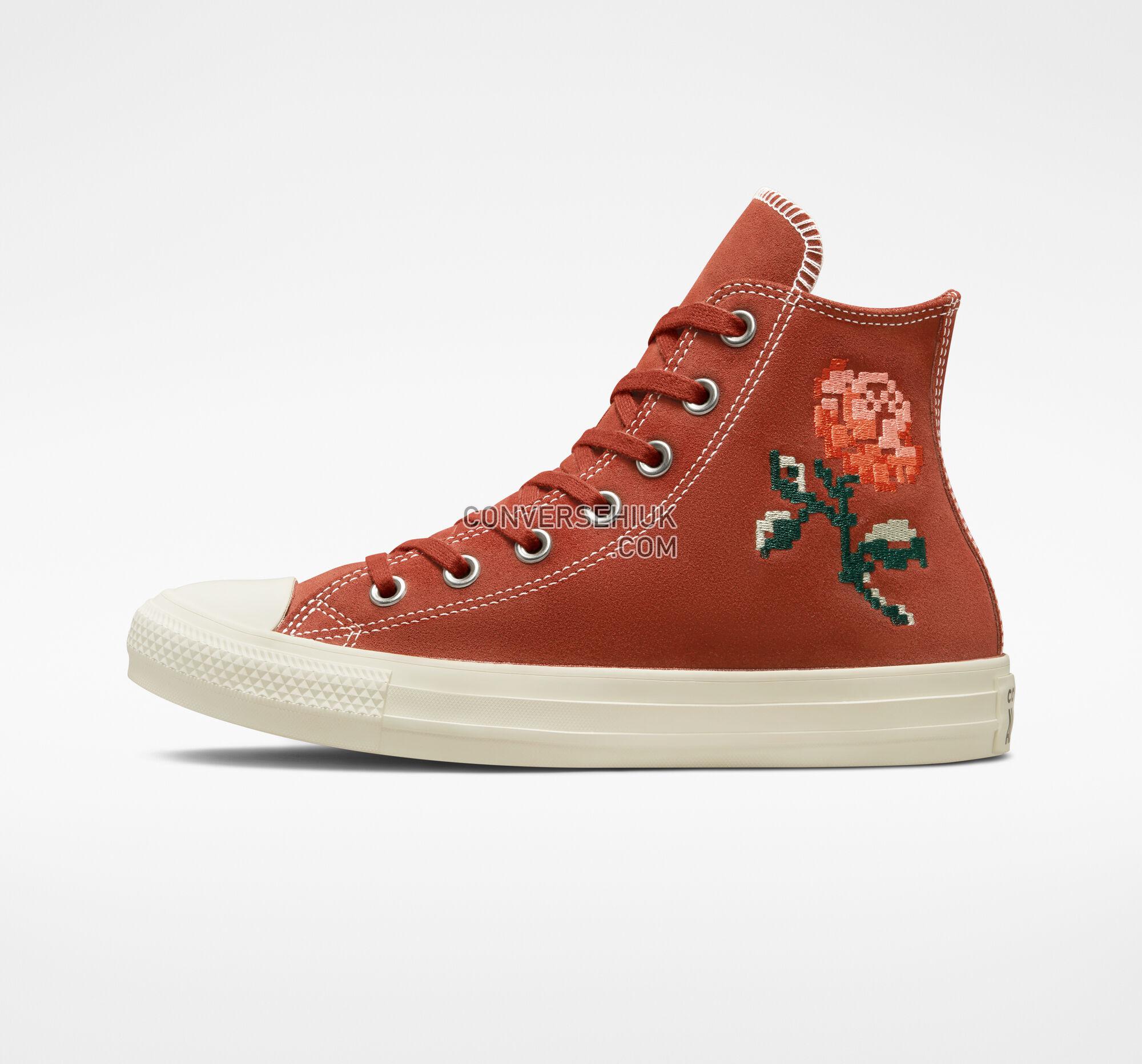 Converse Chuck Taylor All Star Embroidered Roses Rugged Orange/Egret/Midnight C A04297C Shoes