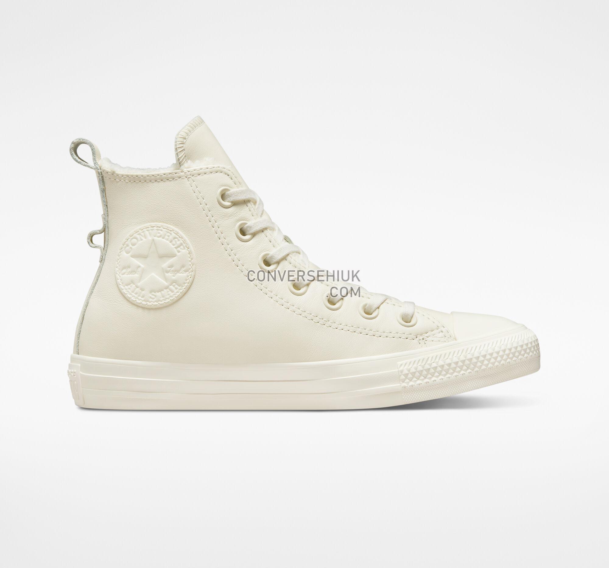 Converse Chuck Taylor All Star Lined Leather Egret/Egret/Egret A04257C Shoes