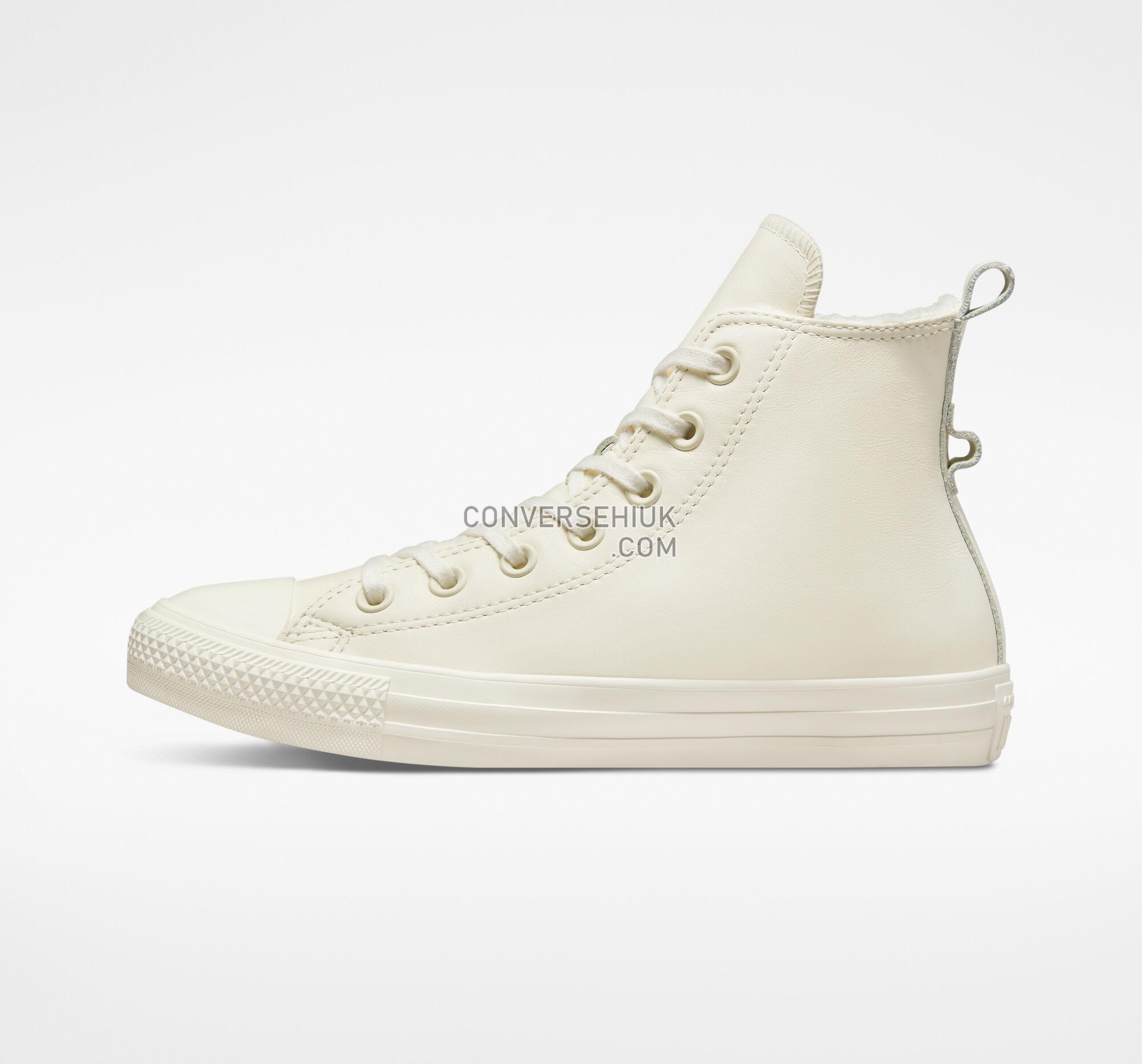 Converse Chuck Taylor All Star Lined Leather Egret/Egret/Egret A04257C Shoes