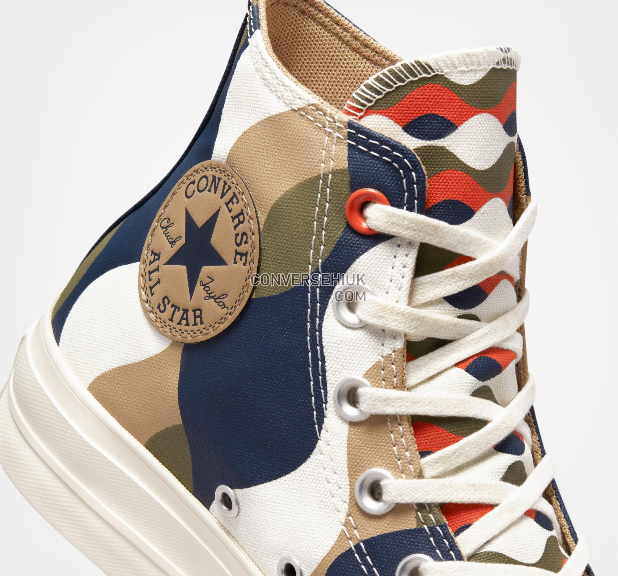 Converse Chuck Taylor All Star Lift Platform Twisted Classics Obsidian/Nomad Khaki/Utility A04301C Shoes