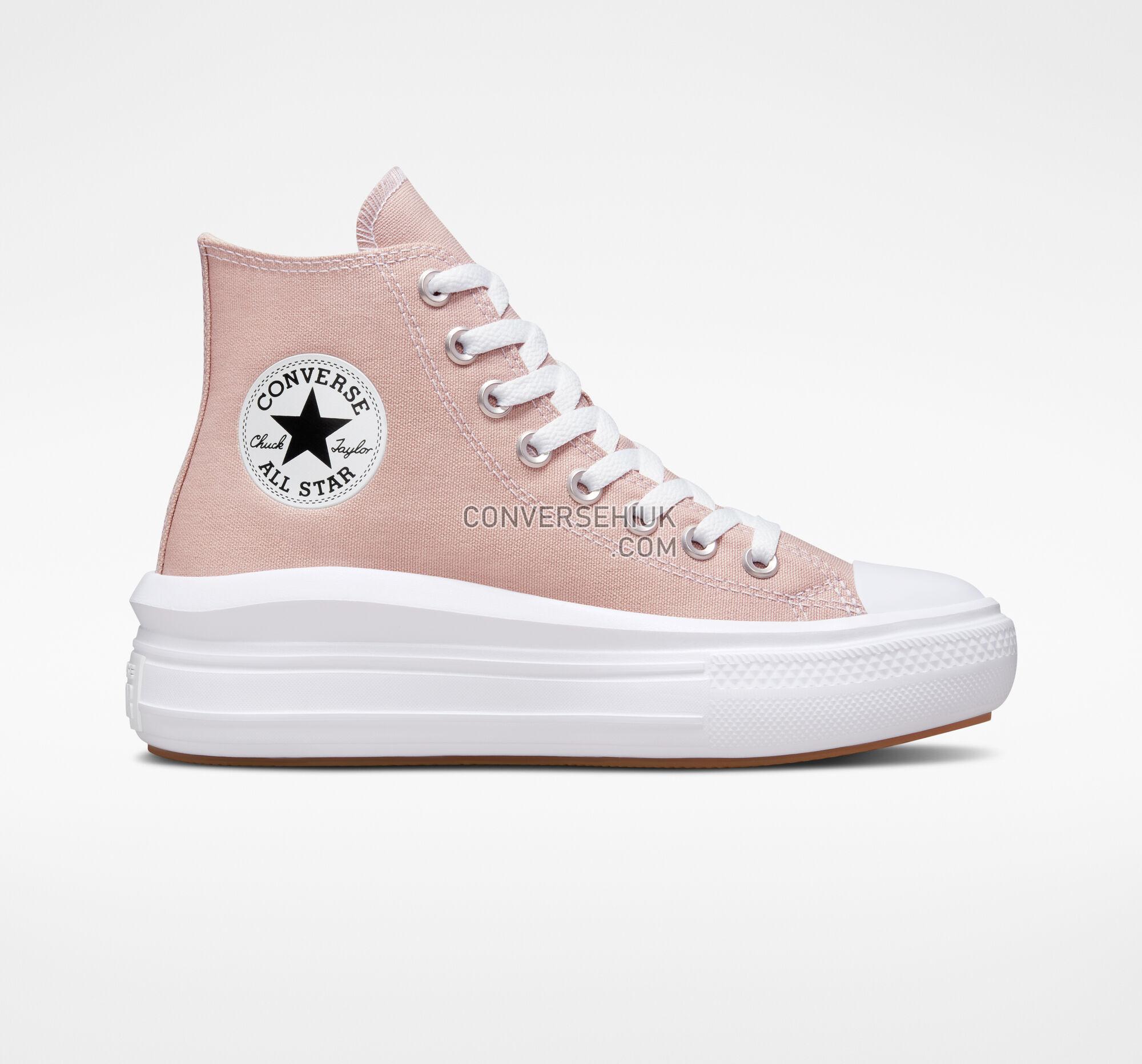 Converse Chuck Taylor All Star Move Platform Seasonal Color Stone Mauve/White/White A01369C Shoes