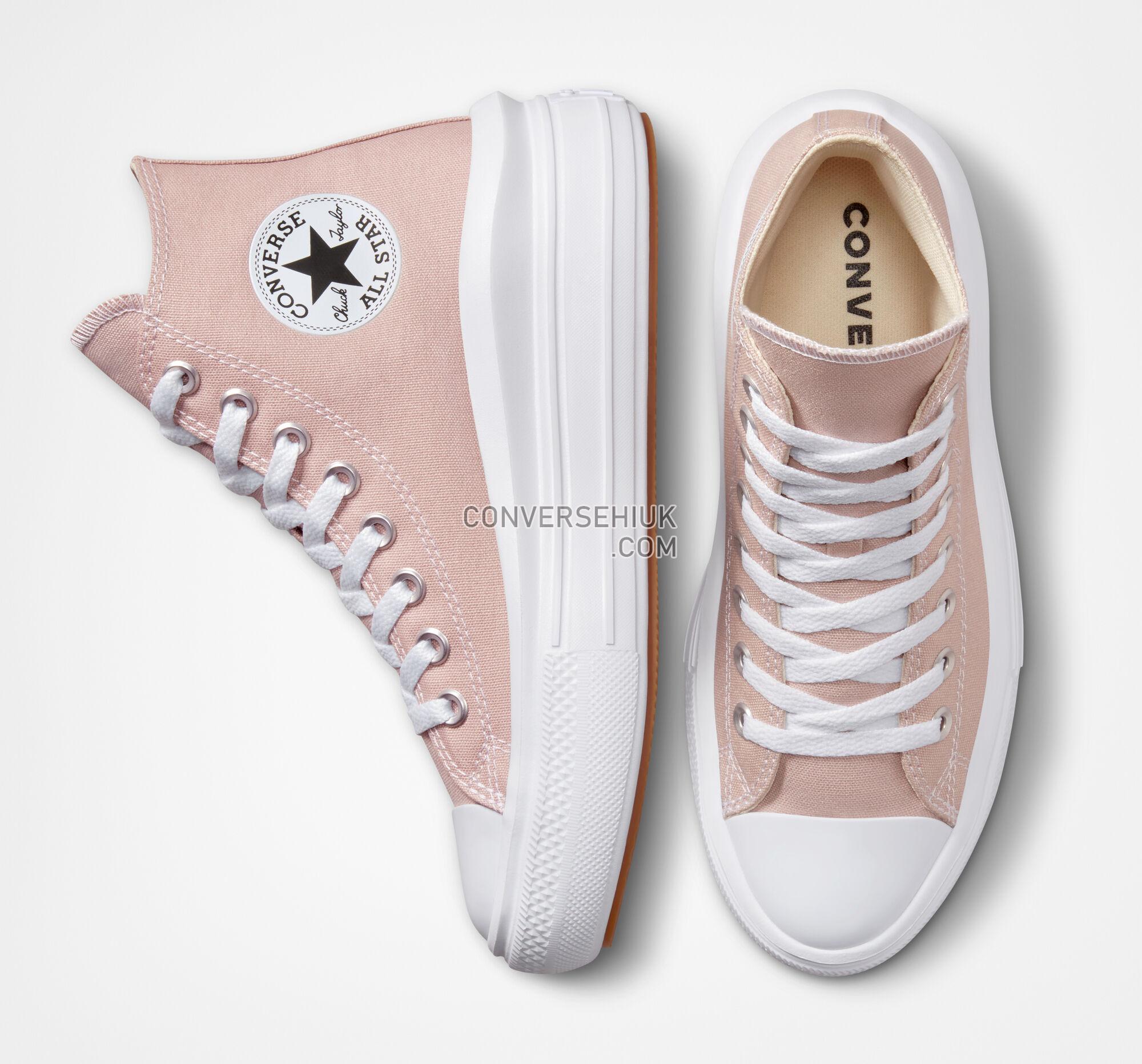 Converse Chuck Taylor All Star Move Platform Seasonal Color Stone Mauve/White/White A01369C Shoes