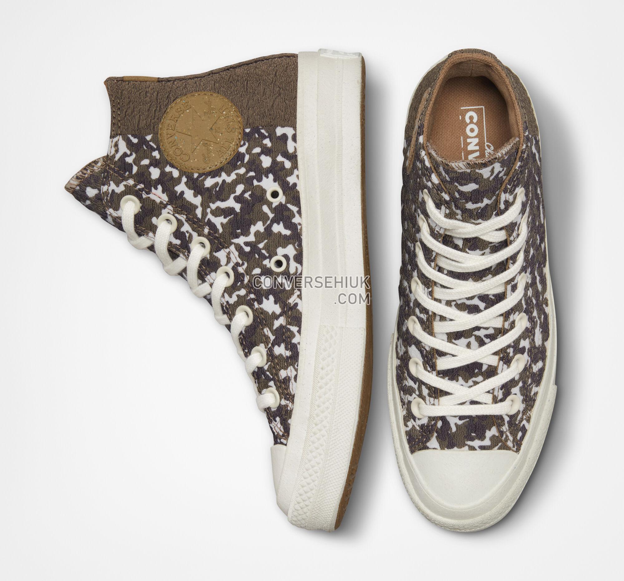 Converse Chuck 70 Split Upper Jacquard Camo Sand Dune/Dark Raisin/Egret A01704C Shoes