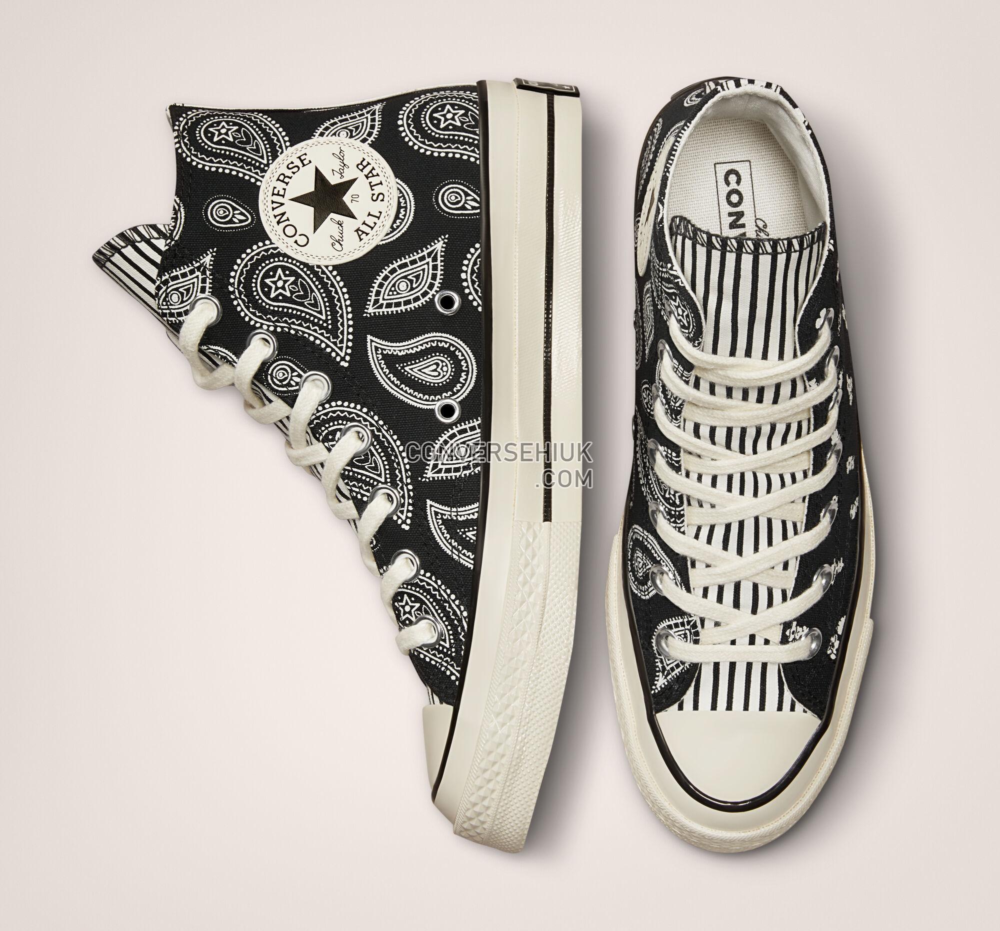 Converse Chuck 70 Paisley Black/Egret/Egret A03299C Shoes