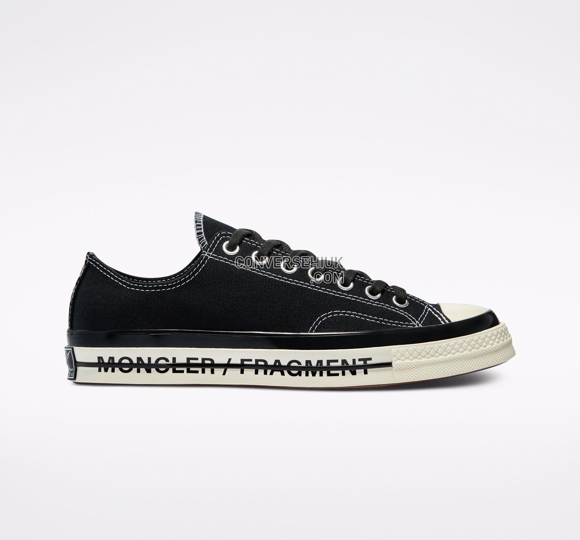 Converse 7 Moncler FRGMT Chuck 70 Black/Black/Egret 172320C Shoes