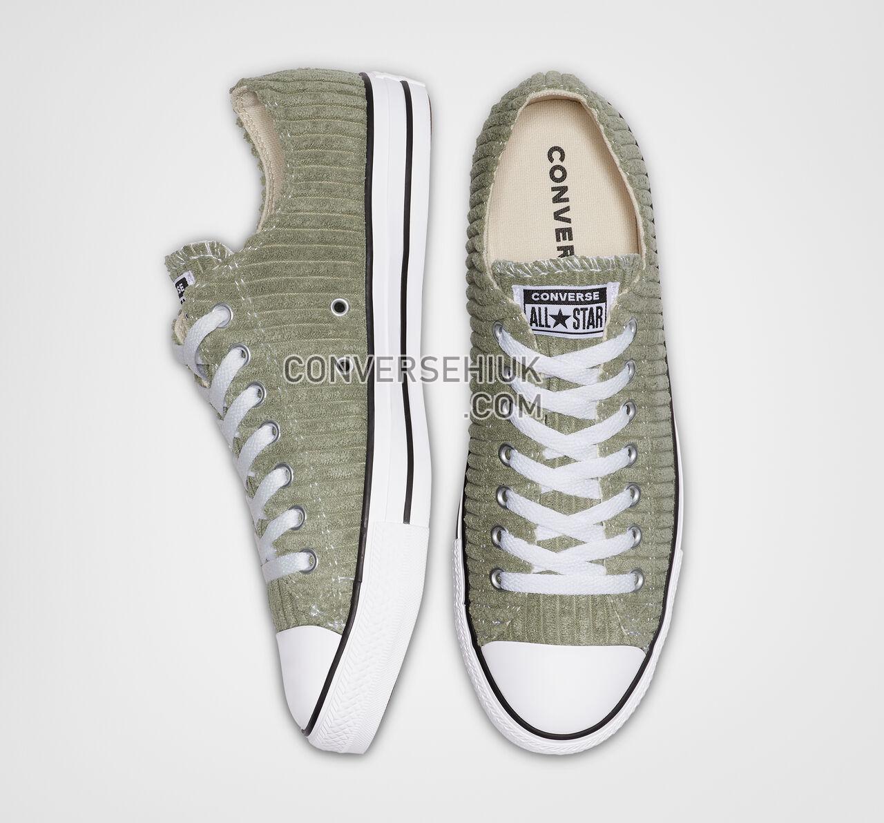 Converse Chuck Taylor All Star Wide Wale Cord Low Top Jade Stone/White/Black 165454F Shoes