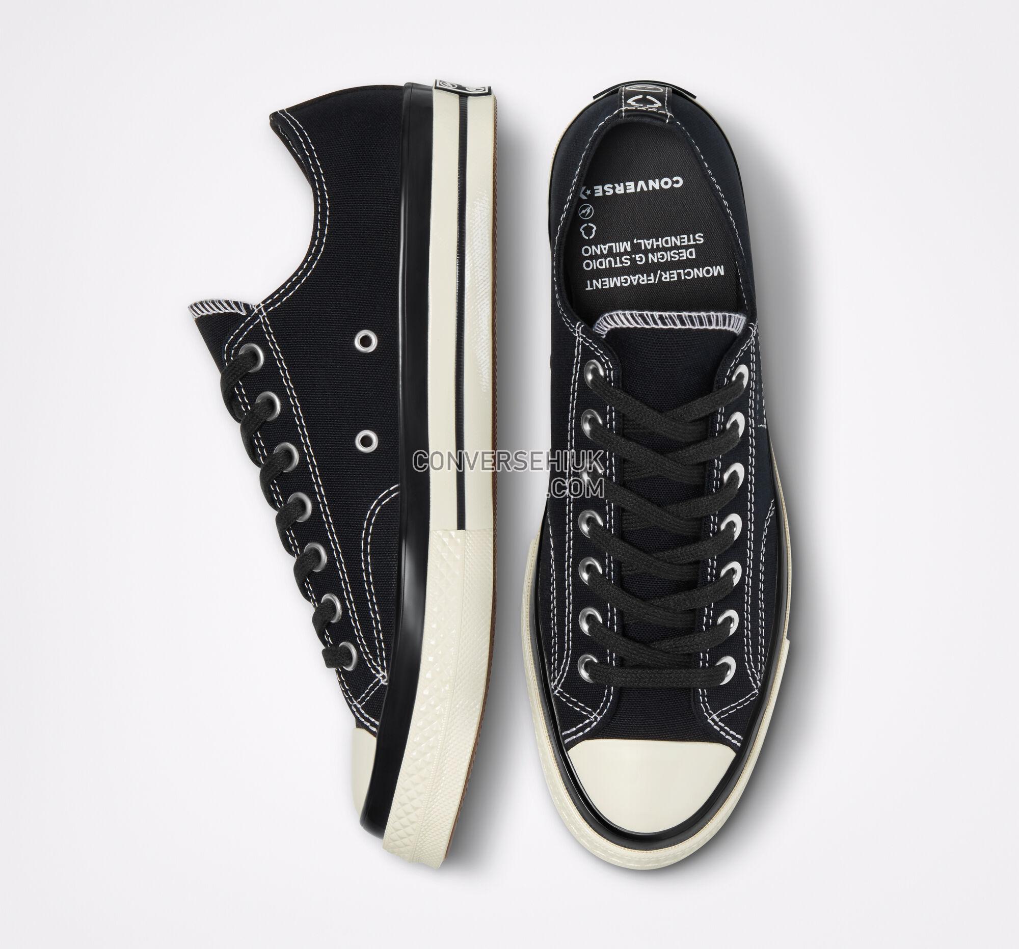 Converse 7 Moncler FRGMT Chuck 70 Black/Black/Egret 172320C Shoes