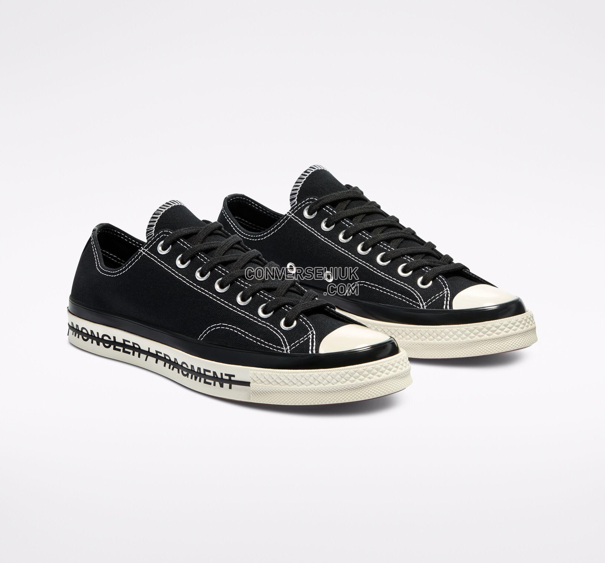 Converse 7 Moncler FRGMT Chuck 70 Black/Black/Egret 172320C Shoes