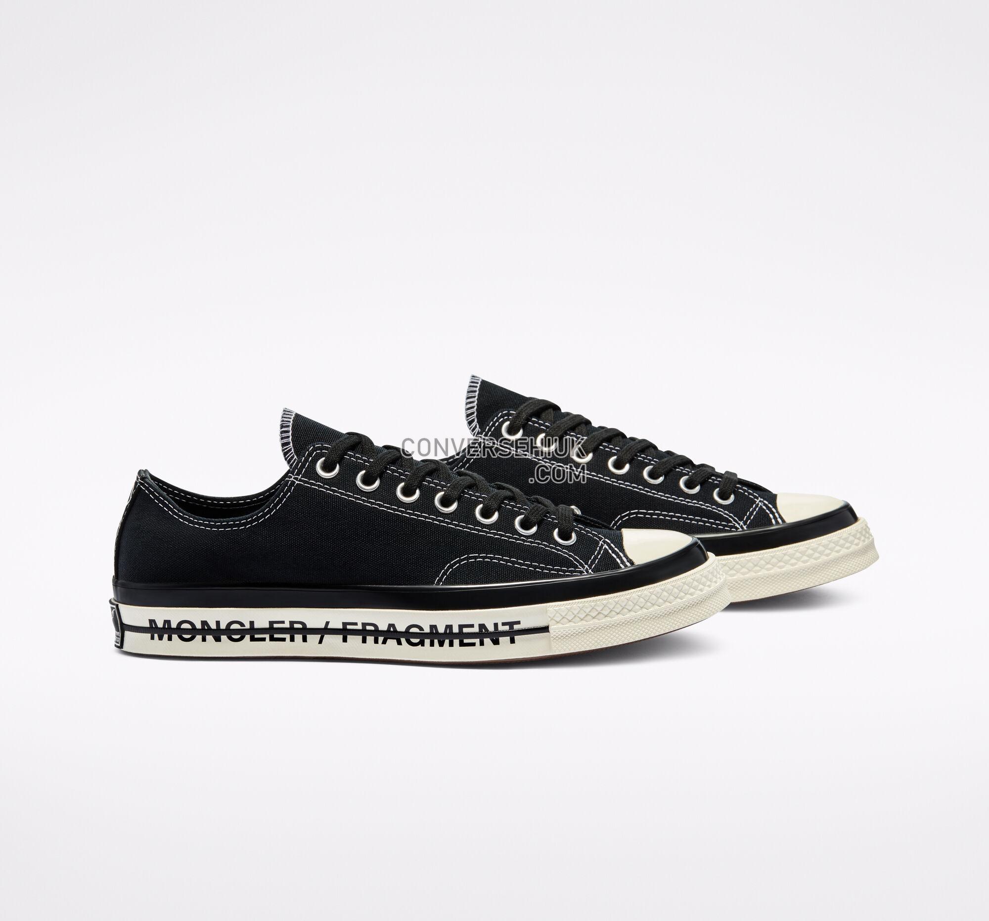 Converse 7 Moncler FRGMT Chuck 70 Black/Black/Egret 172320C Shoes