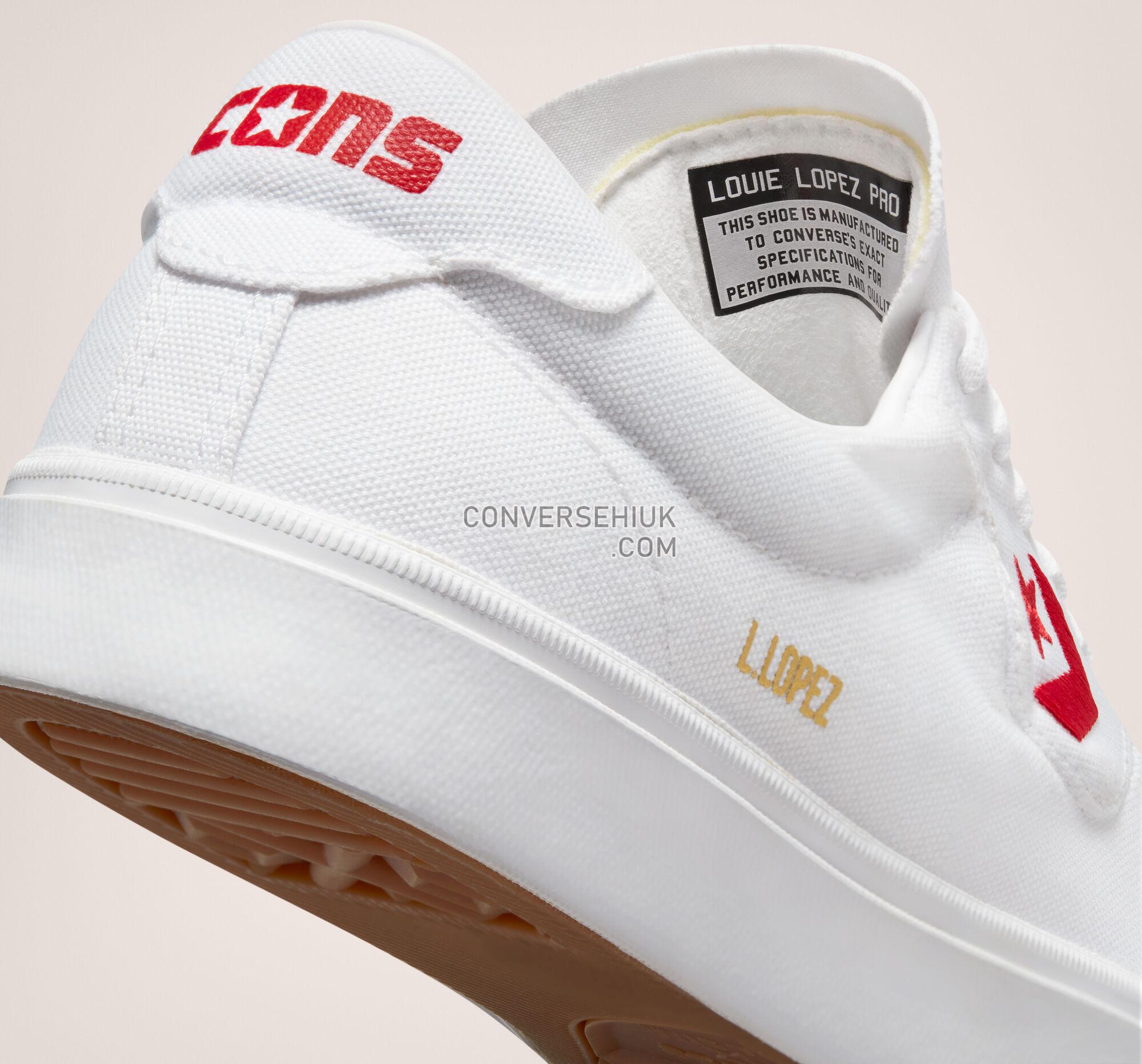 Converse Louie Lopez Pro Canvas White/Red/White A02416C Shoes