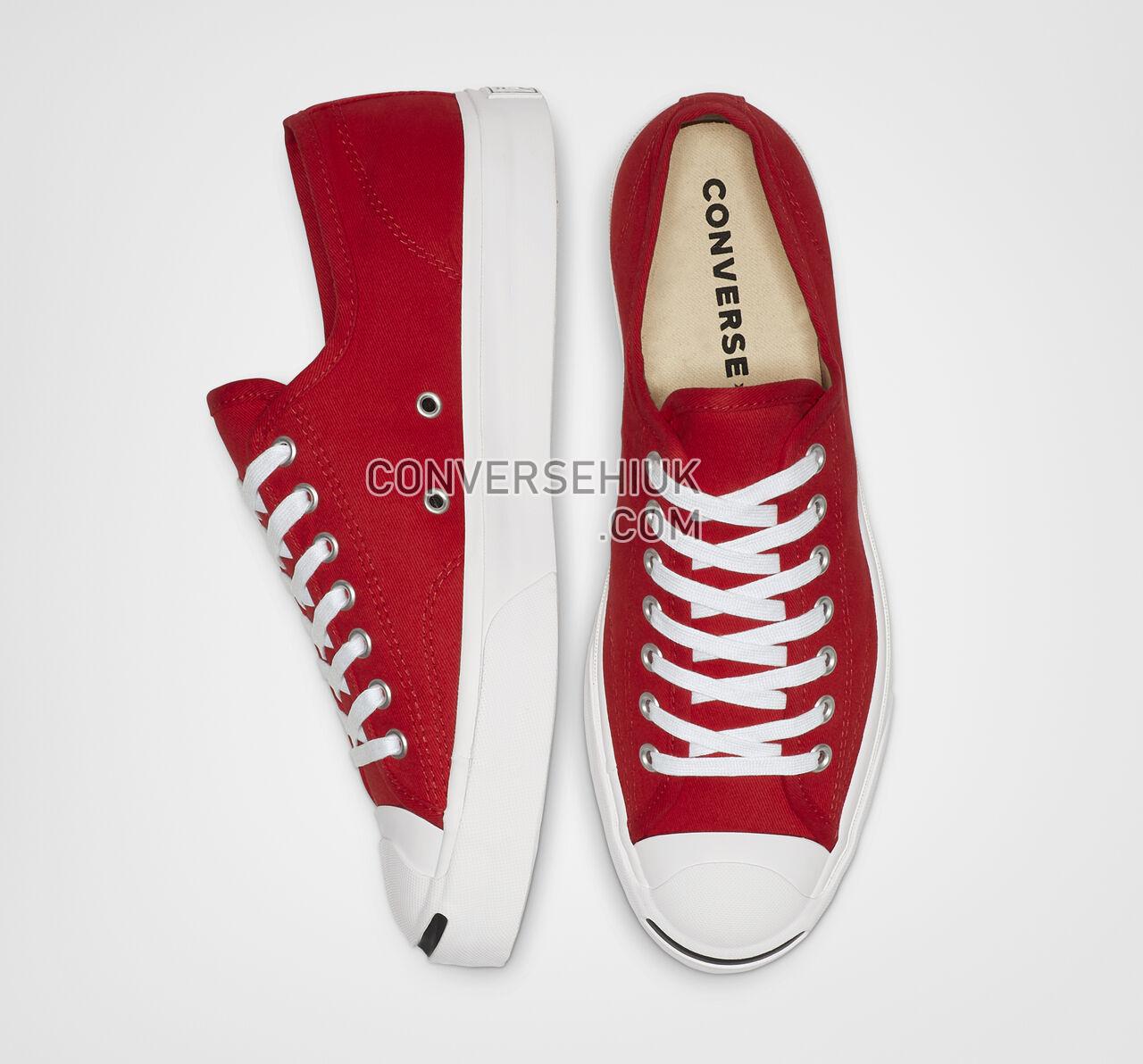 Converse Jack Purcell Low Top Enamel Red/White/Black 165010C Shoes