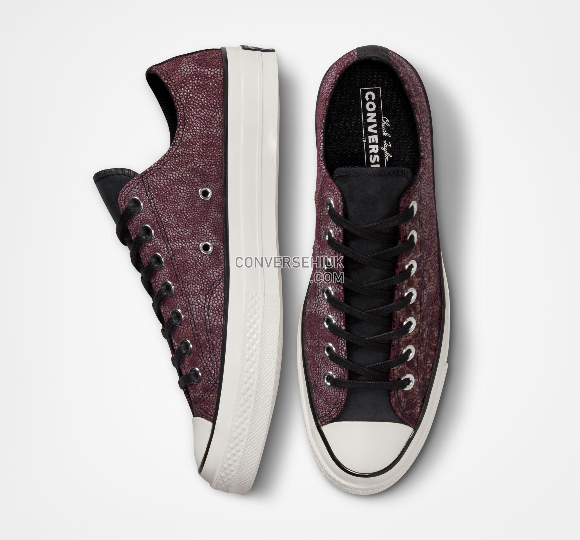 Converse Chuck 70 Stingray Split Black Cherry/Saddle/Rust Pink A01085C Shoes