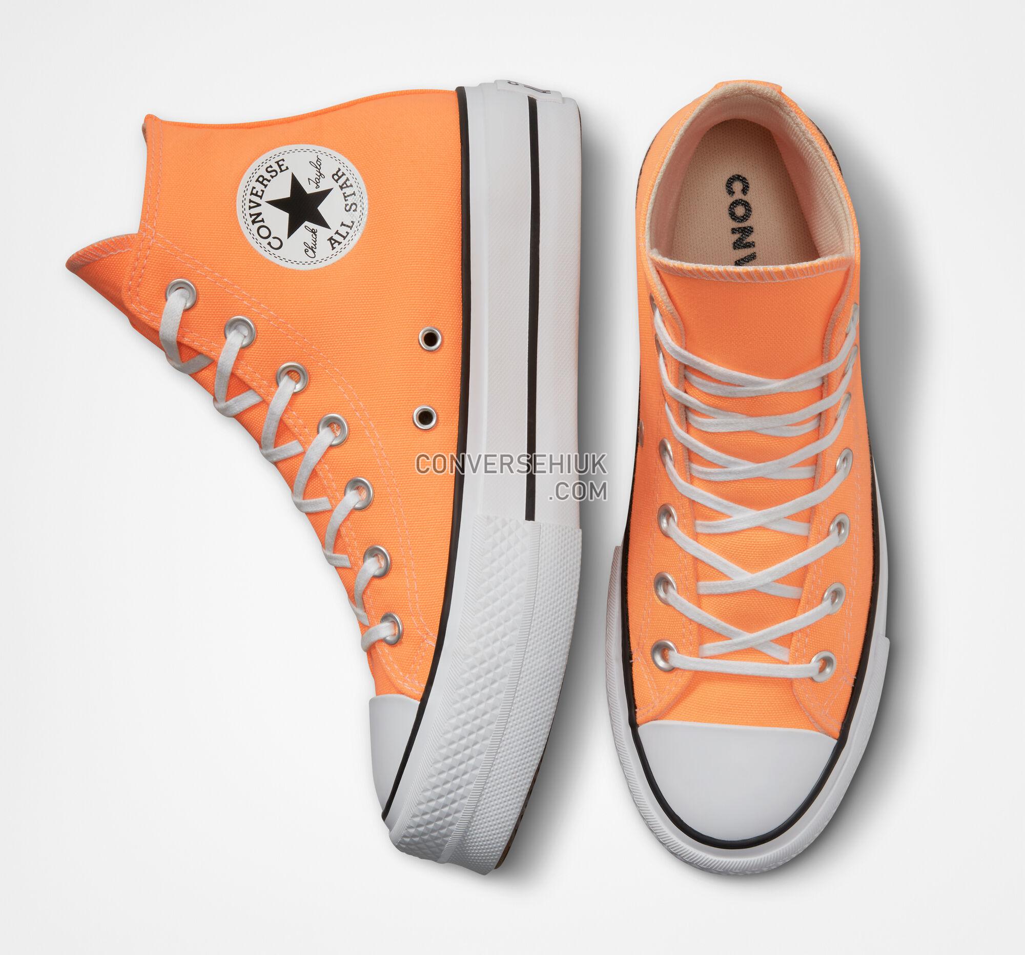 Converse Chuck Taylor All Star Lift Platform Canvas Peach Beam/Black/White A03052C Shoes