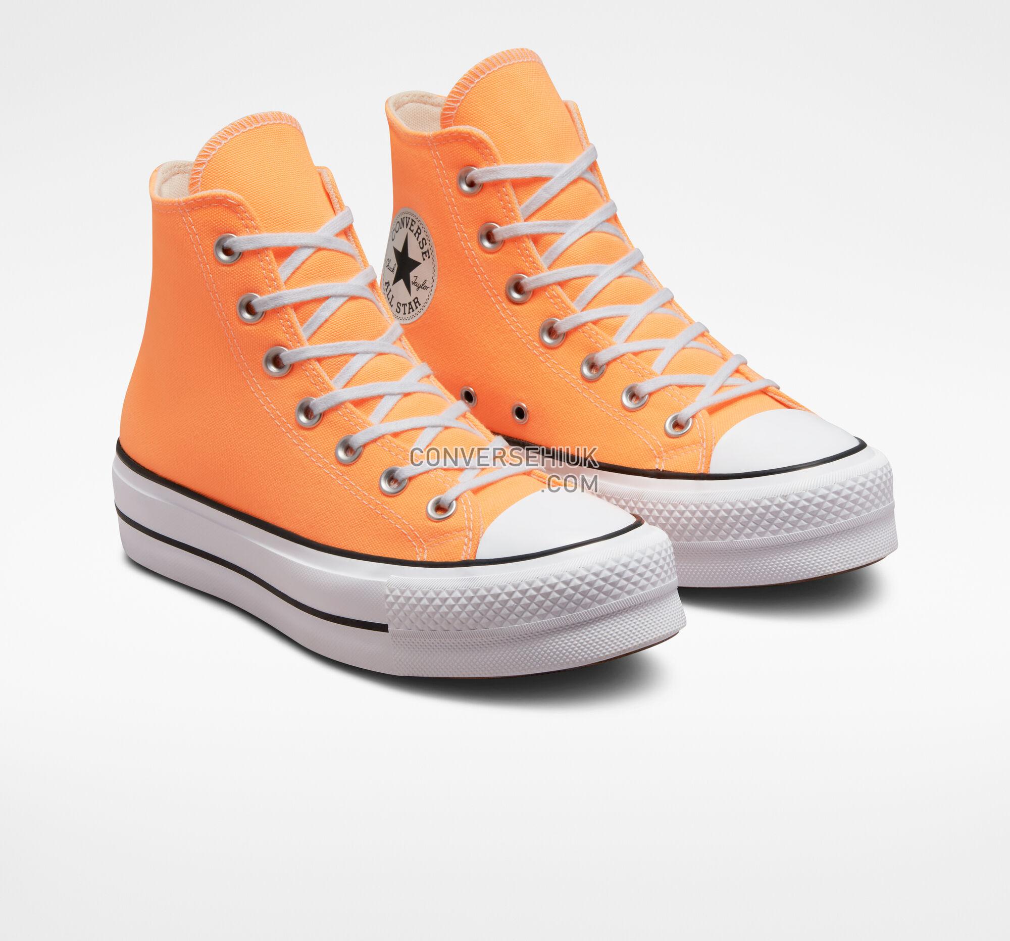 Converse Chuck Taylor All Star Lift Platform Canvas Peach Beam/Black/White A03052C Shoes