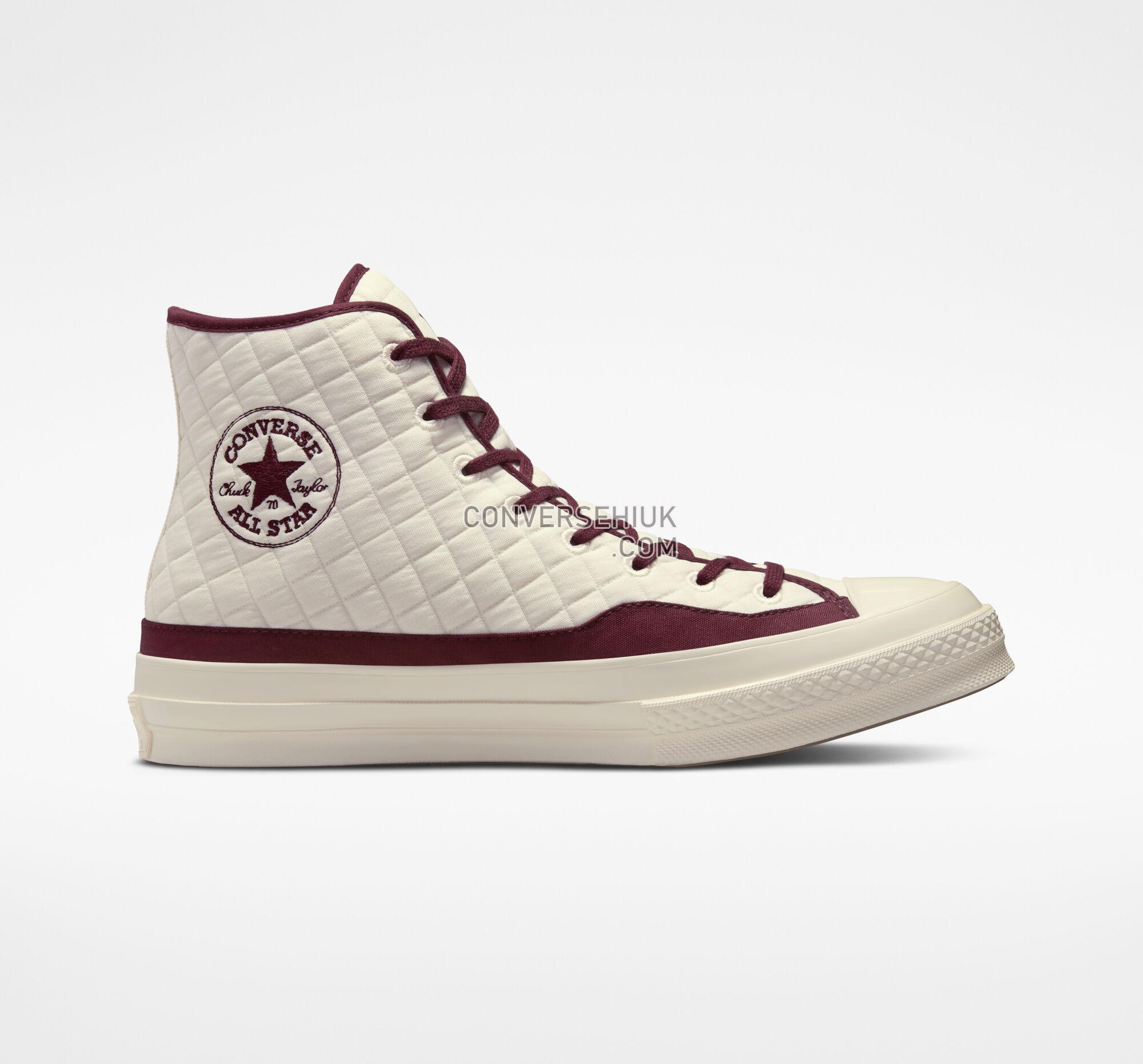 Converse Chuck 70 Quilted Egret/Dark Beetroot/Egret A01400C Shoes