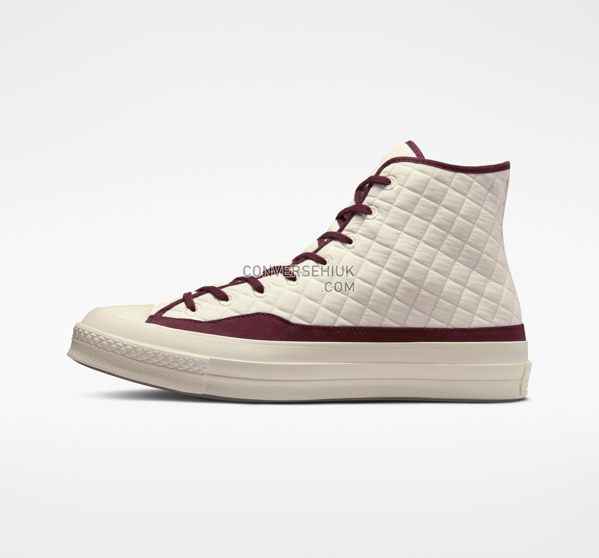 Converse Chuck 70 Quilted Egret/Dark Beetroot/Egret A01400C Shoes