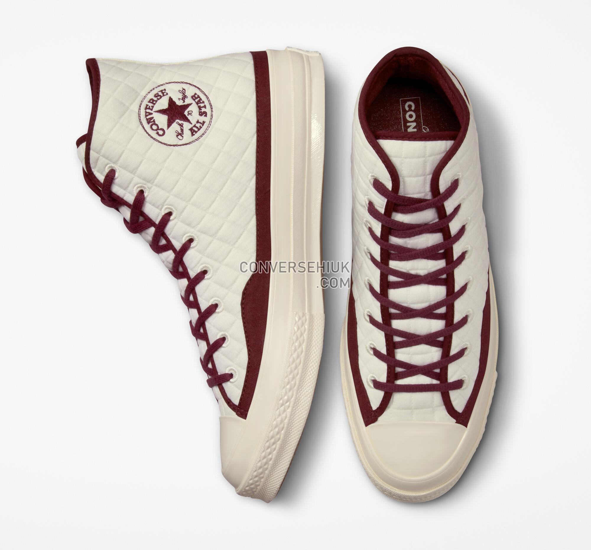 Converse Chuck 70 Quilted Egret/Dark Beetroot/Egret A01400C Shoes