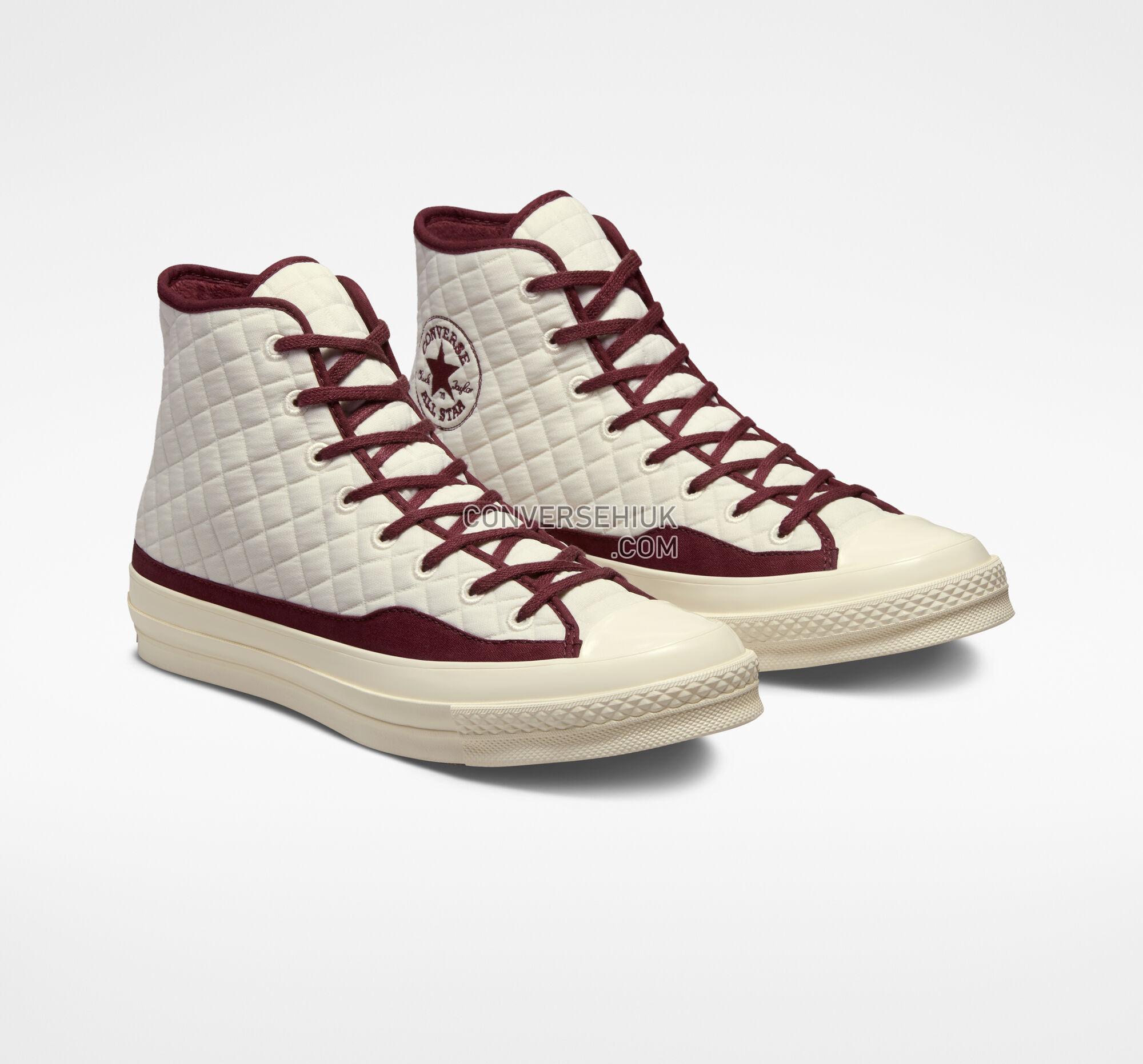 Converse Chuck 70 Quilted Egret/Dark Beetroot/Egret A01400C Shoes