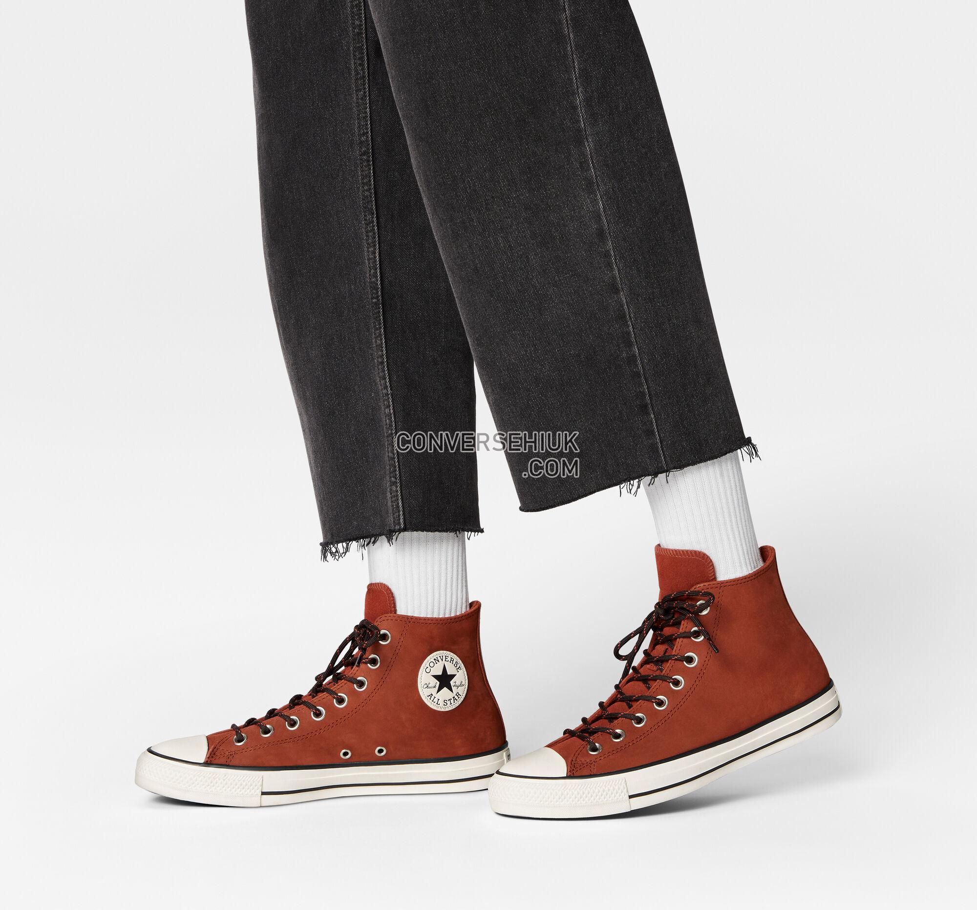 Converse Chuck Taylor All Star Nubuck Leather Rugged Orange/Velvet Brown A04248C Shoes