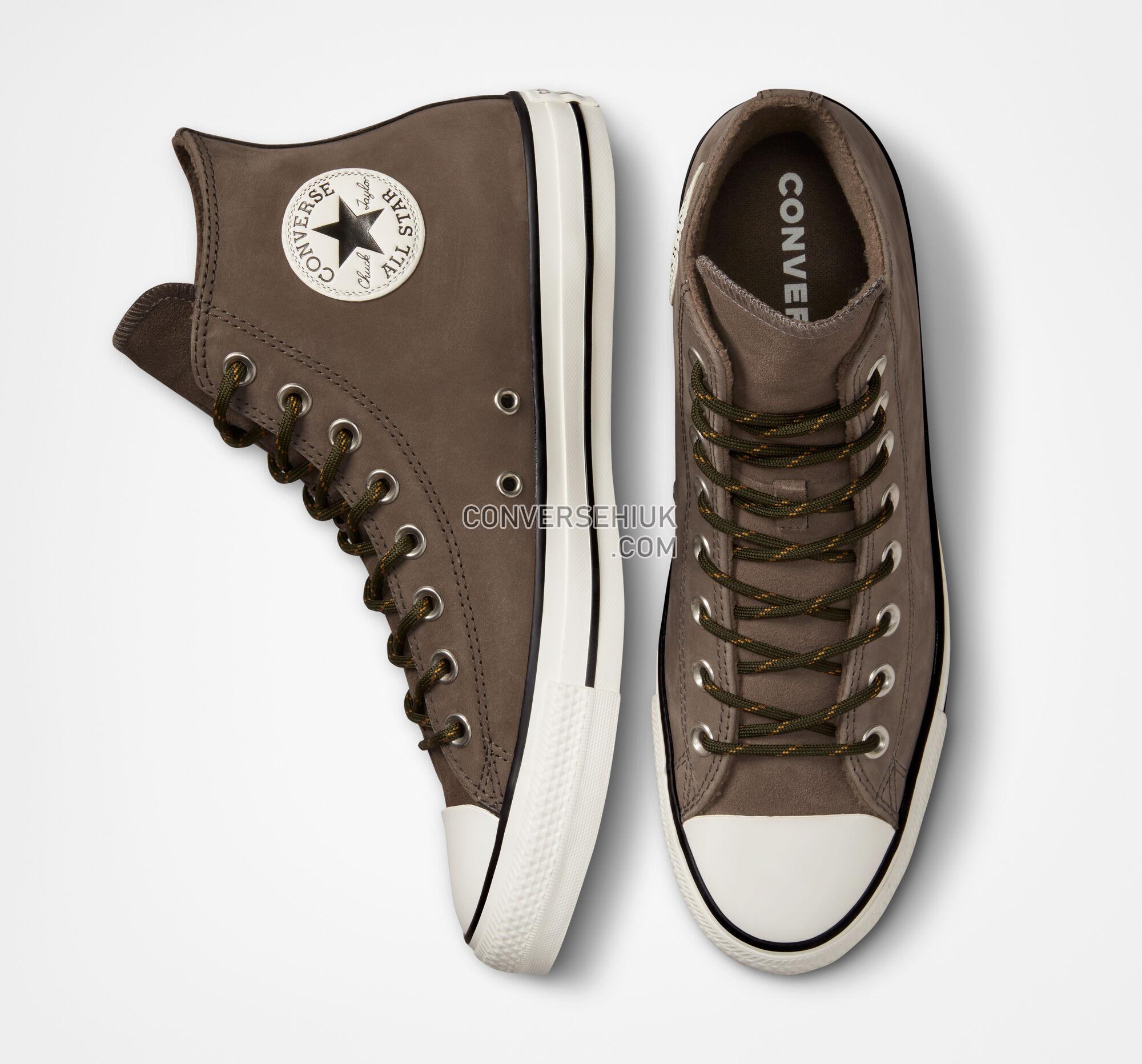 Converse Chuck Taylor All Star Nubuck Leather Engine Smoke/Utility Green A04247C Shoes