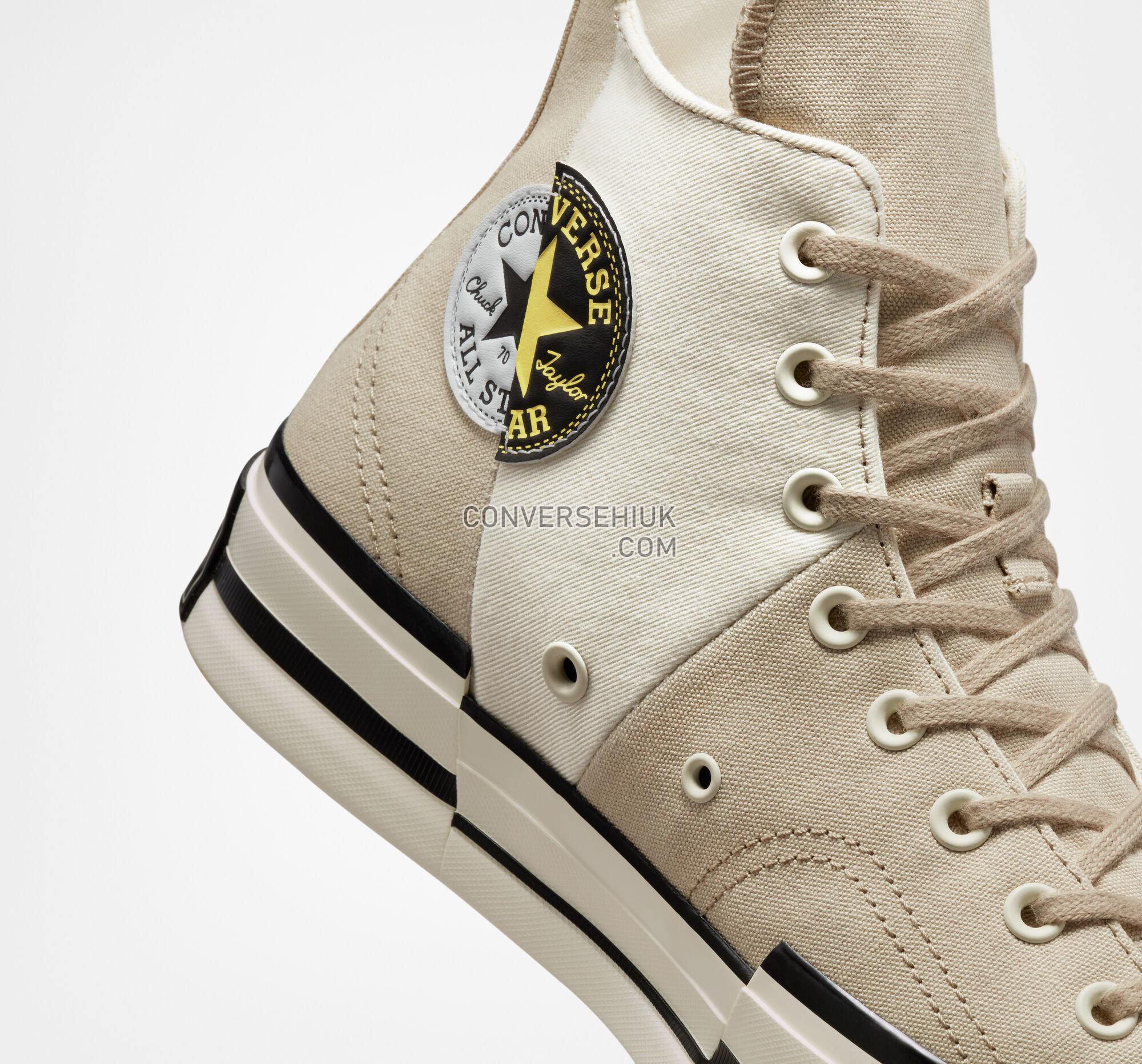 Converse Chuck 70 Plus Logo Collage Beach Stone/Egret A02774C Shoes