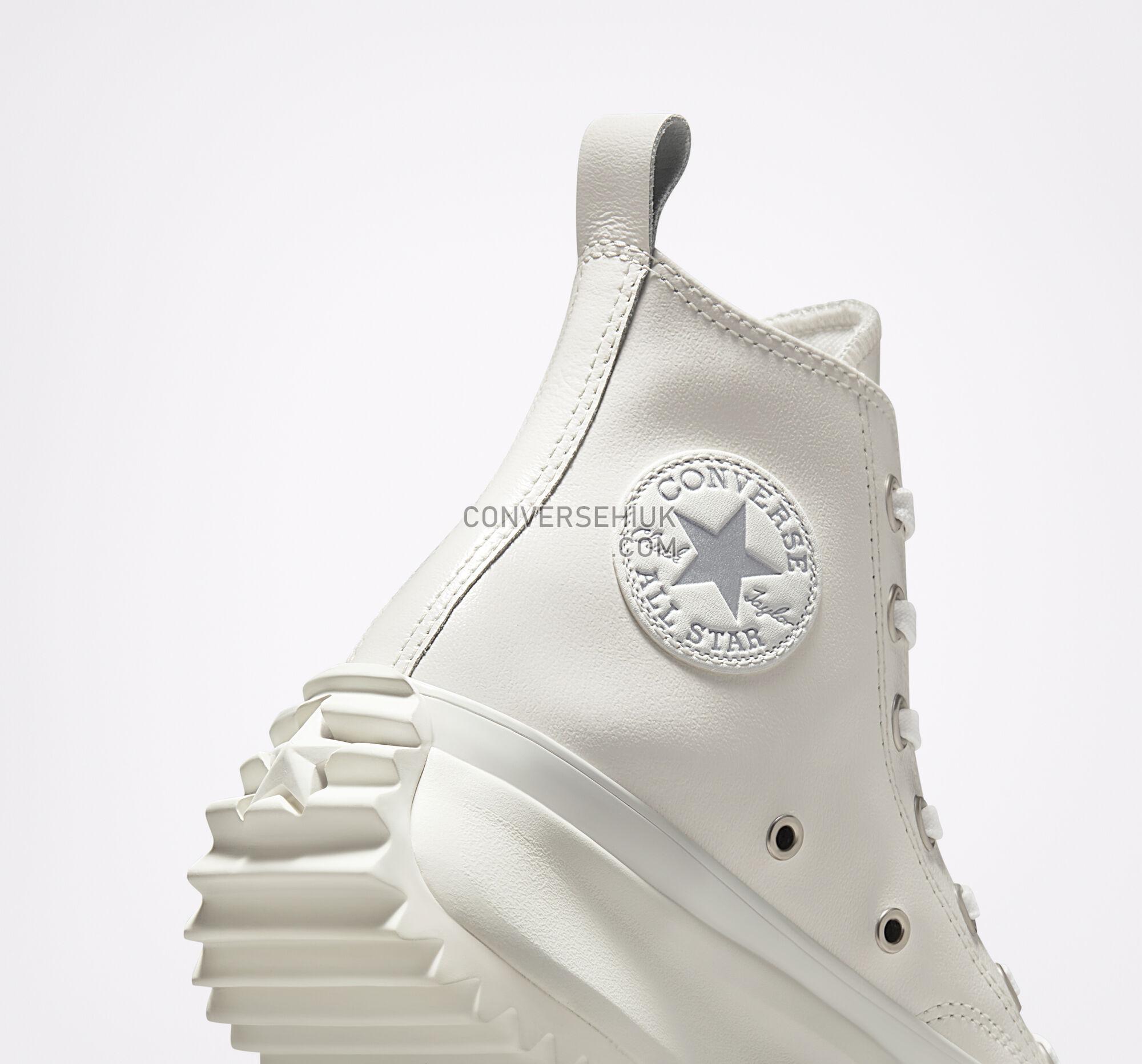 Converse Run Star Hike Platform Iridescent Leather Vintage White/Pure Silver A03714C Shoes