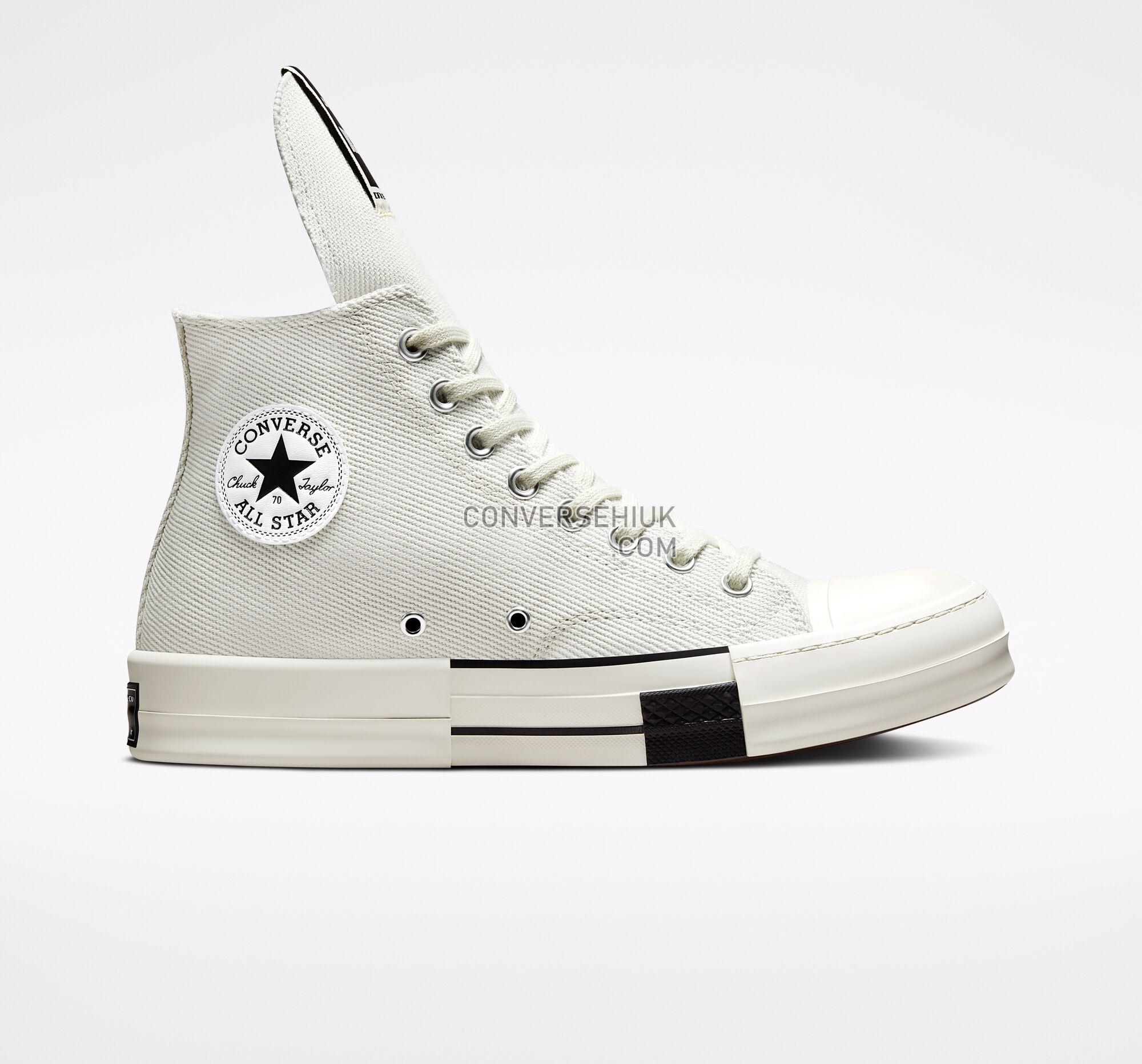 Converse x DRKSHDW DRKSTAR Chuck 70 Lily White/Egret/Black 172346C Shoes