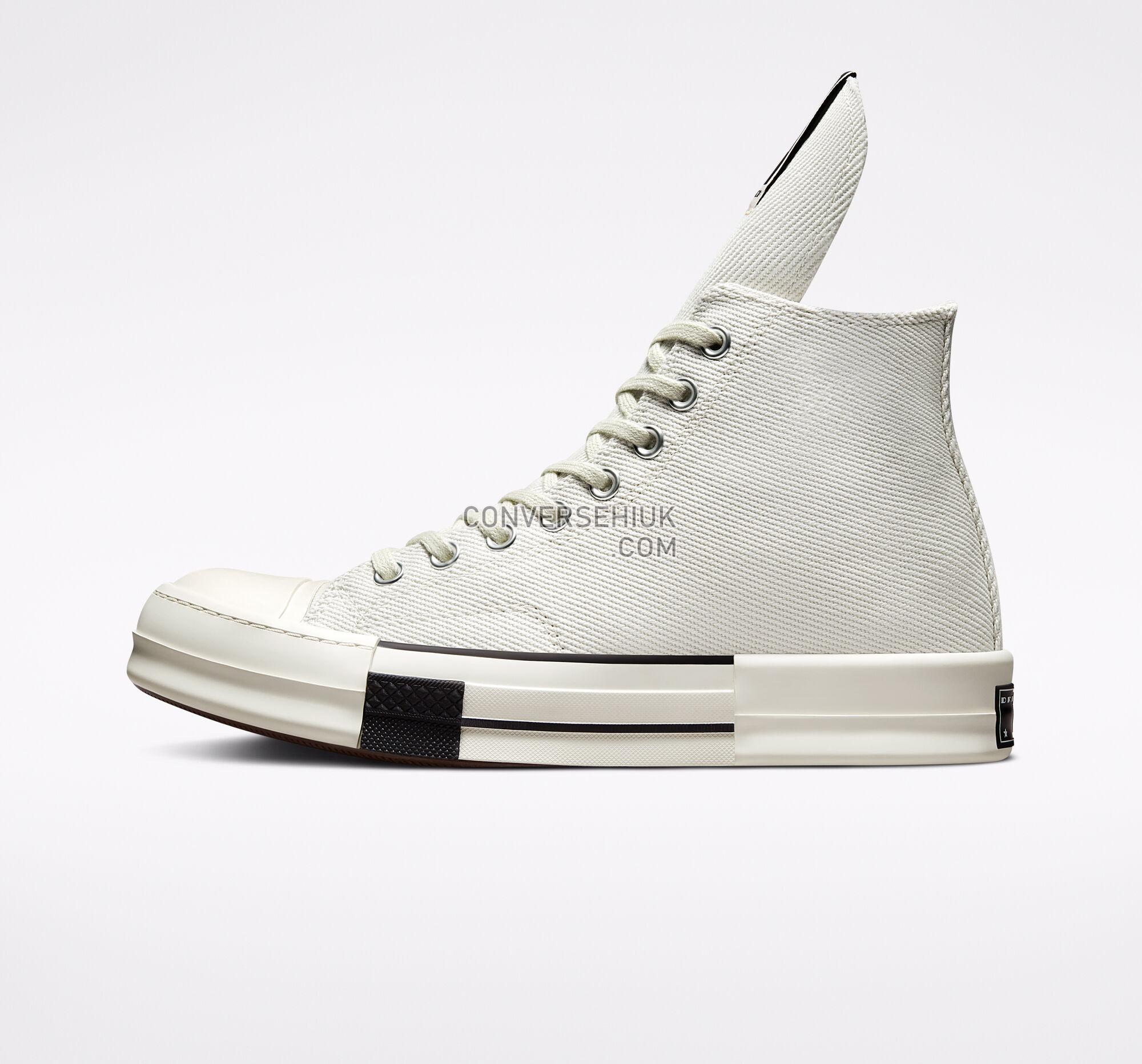 Converse x DRKSHDW DRKSTAR Chuck 70 Lily White/Egret/Black 172346C Shoes