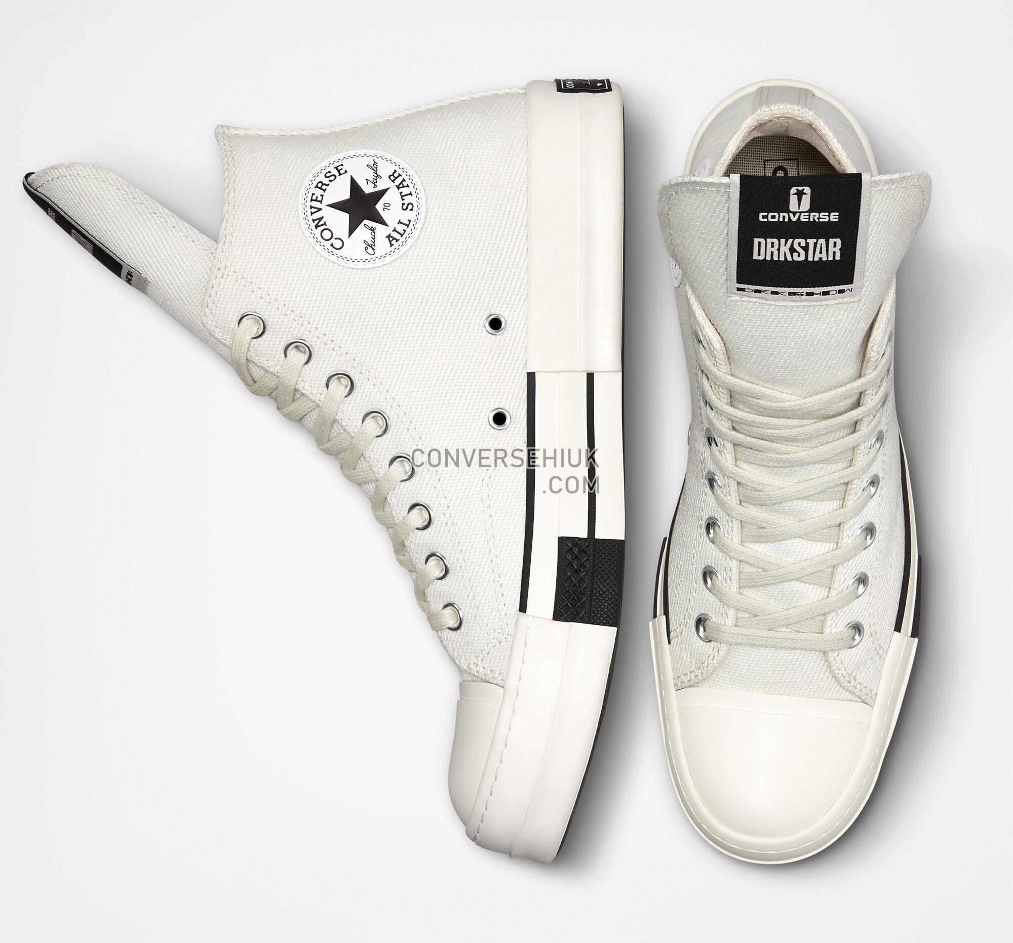 Converse x DRKSHDW DRKSTAR Chuck 70 Lily White/Egret/Black 172346C Shoes