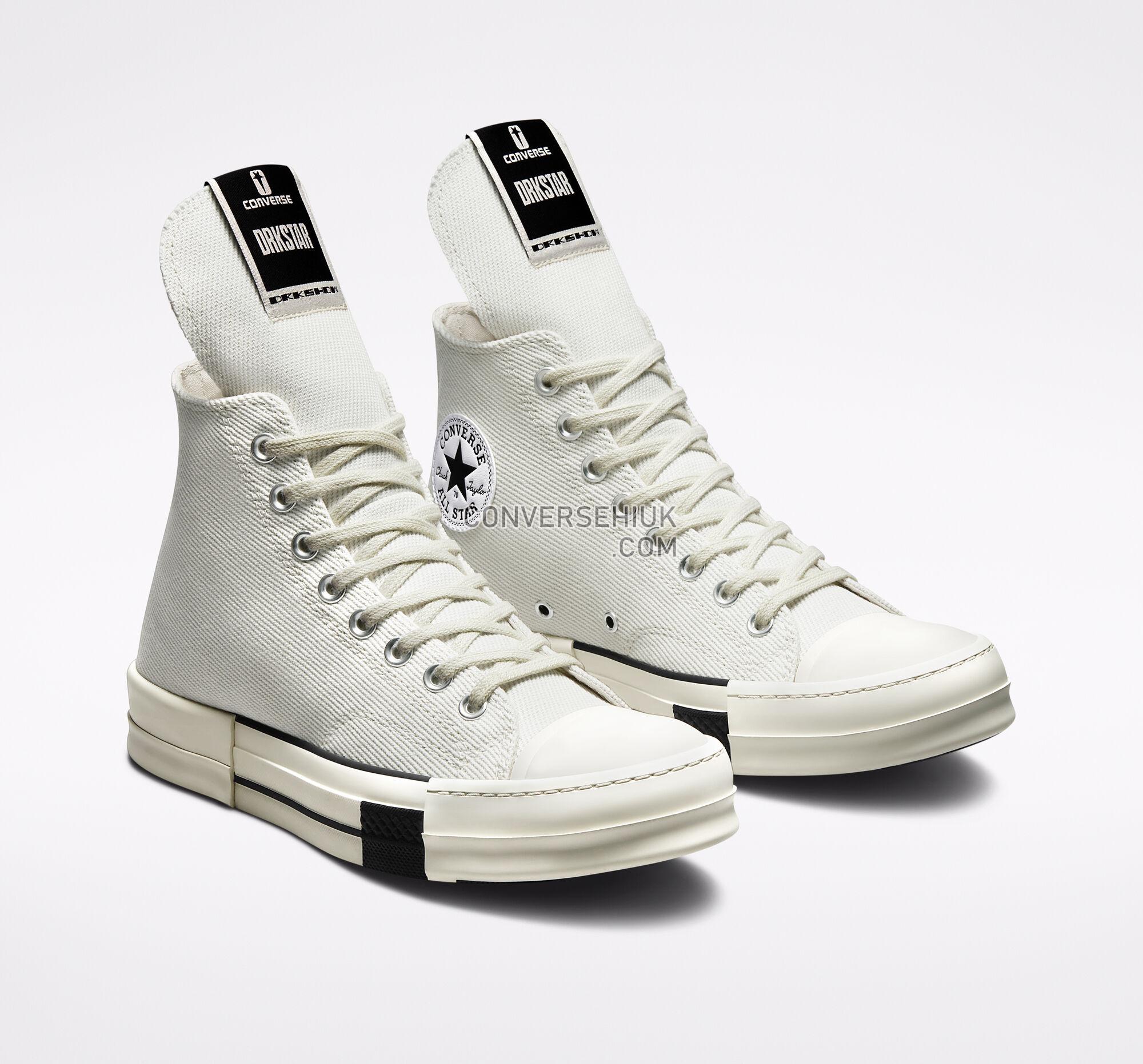 Converse x DRKSHDW DRKSTAR Chuck 70 Lily White/Egret/Black 172346C Shoes