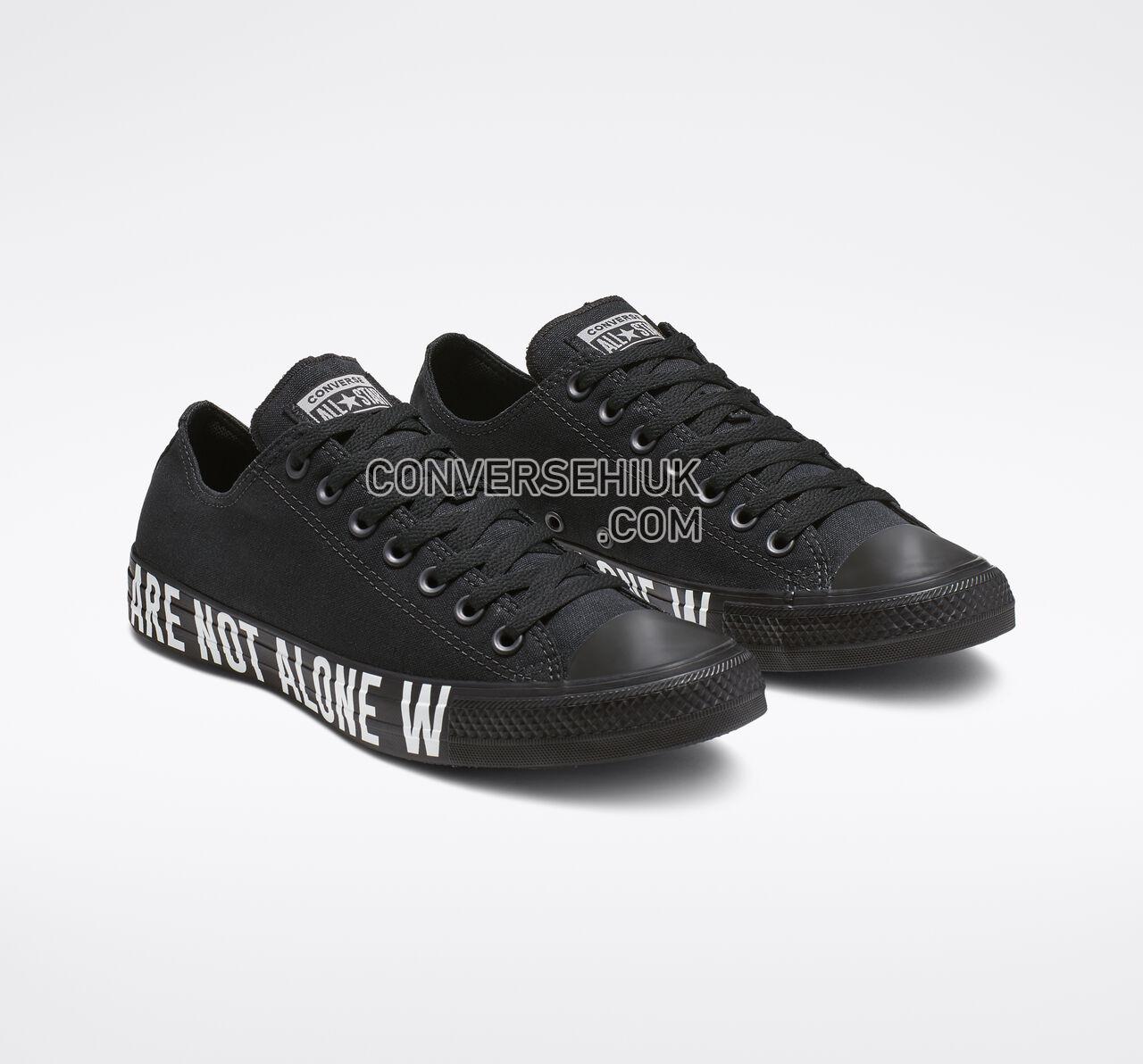 Converse Chuck Taylor All Star We Are Not Alone Low Top Black/White/Black 165382F Shoes