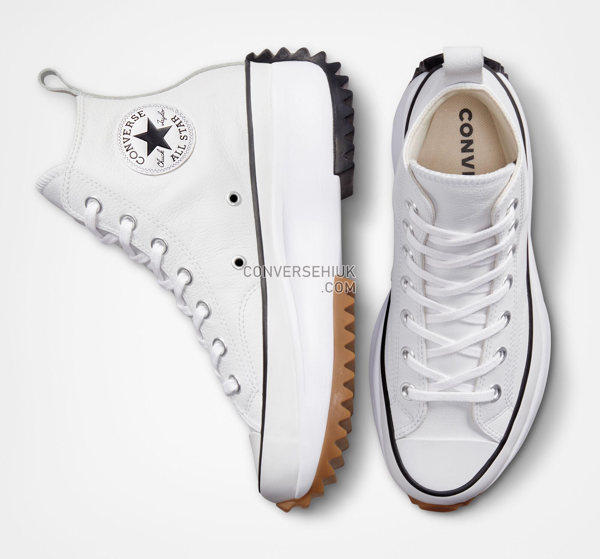 Converse Run Star Hike Platform Foundational Leather White/Black/Gum A04293C Shoes