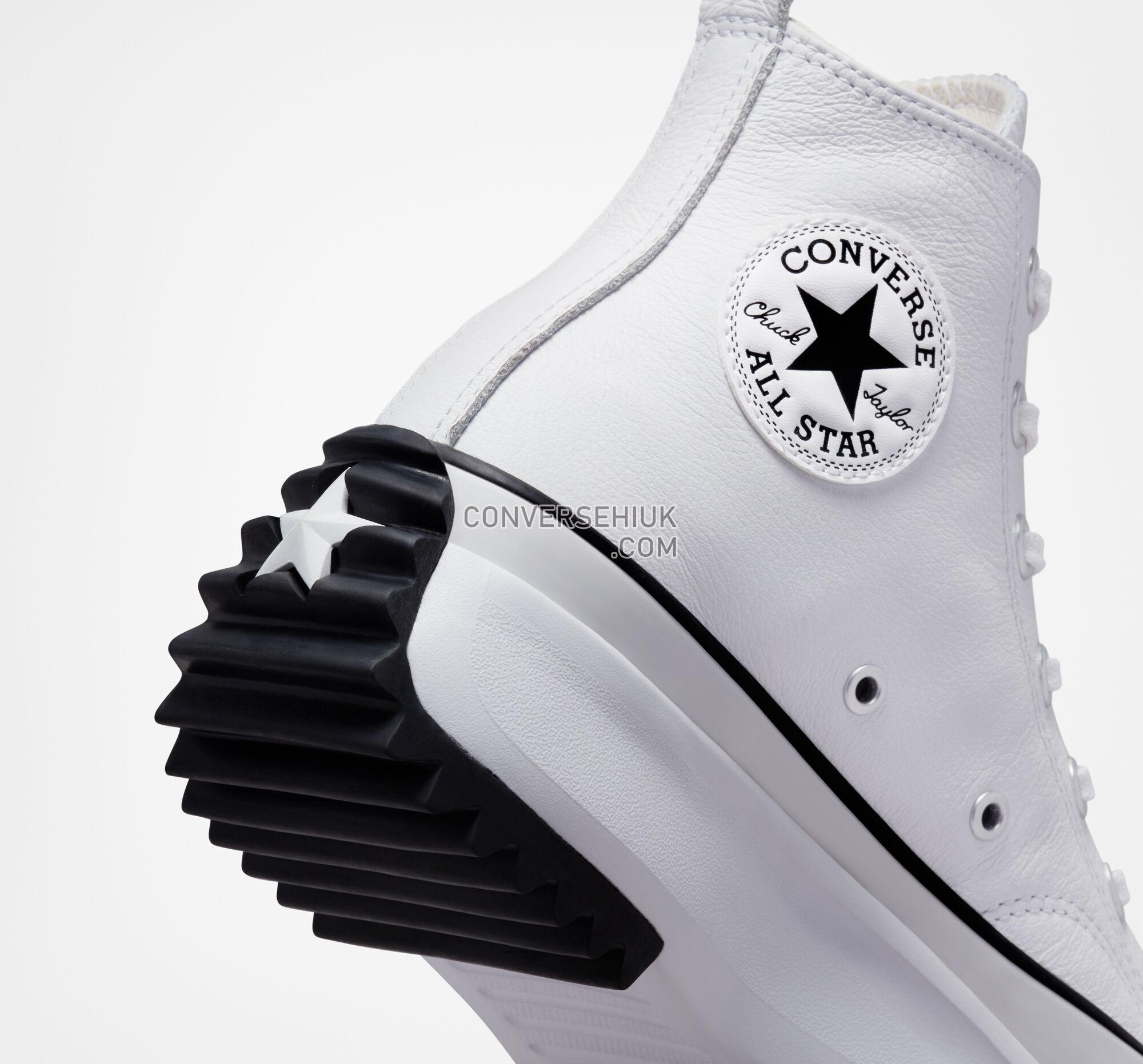 Converse Run Star Hike Platform Foundational Leather White/Black/Gum A04293C Shoes