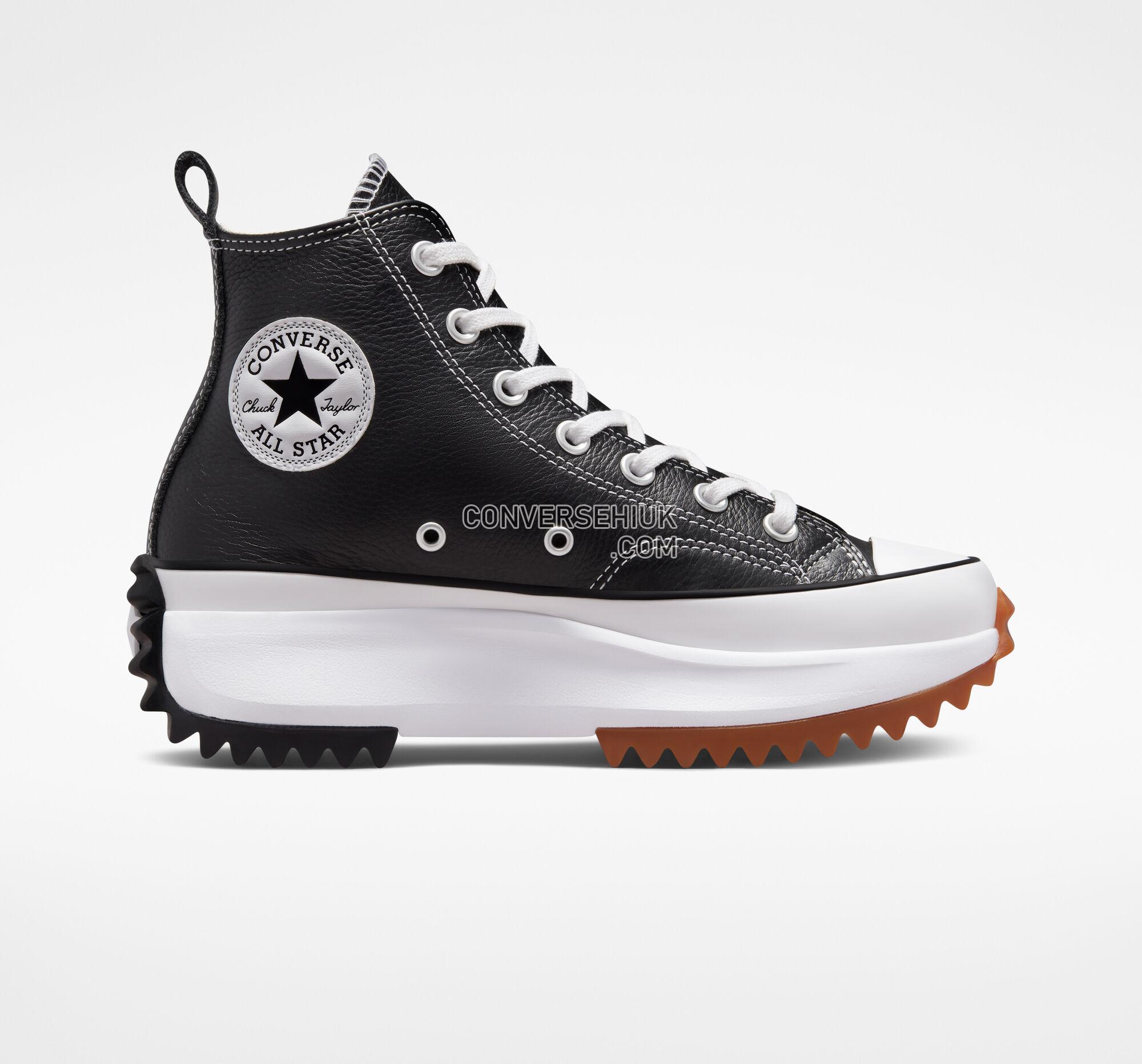 Converse Run Star Hike Platform Foundational Leather Black/White/Gum A04292C Shoes