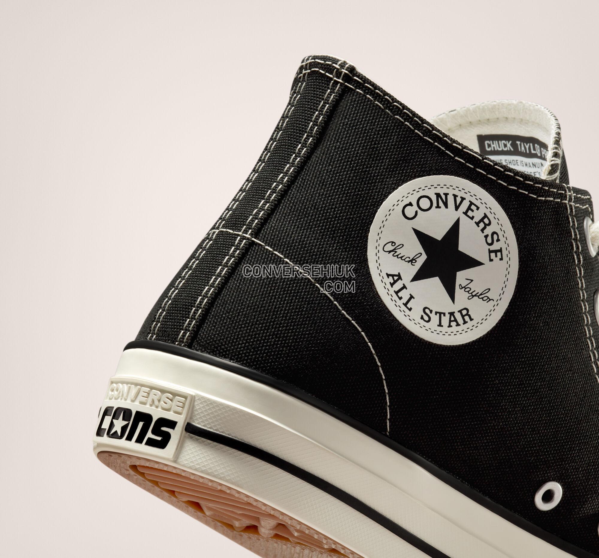 Converse CONS Chuck Taylor All Star Pro Black/Black/Egret A02136C Shoes