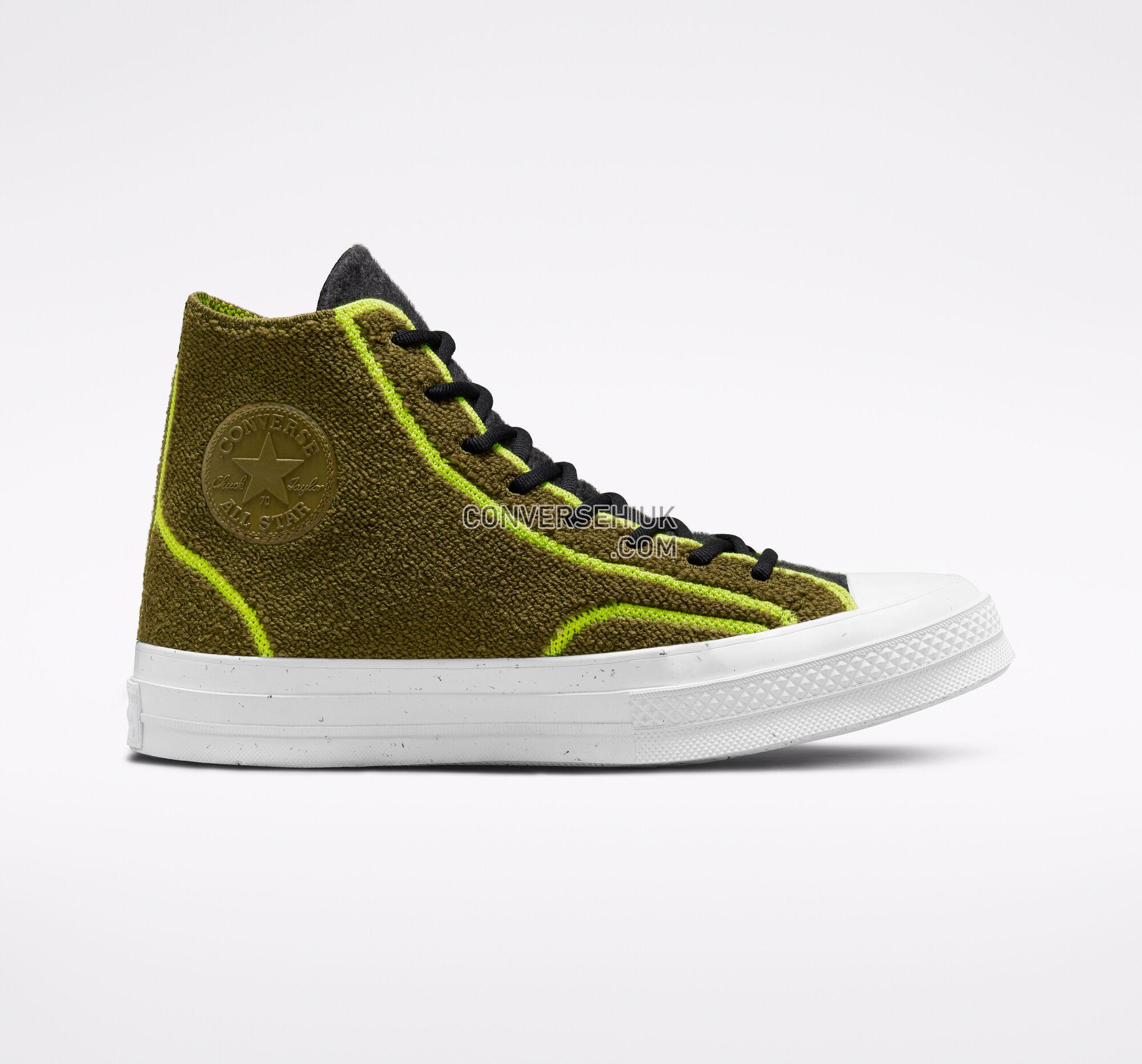 Converse Chuck 70 Renew Dark Moss/Black/Lime Twist 172034C Shoes