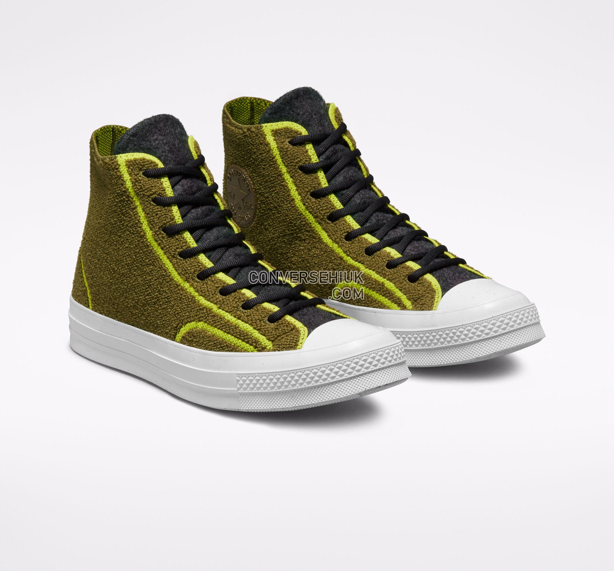 Converse Chuck 70 Renew Dark Moss/Black/Lime Twist 172034C Shoes