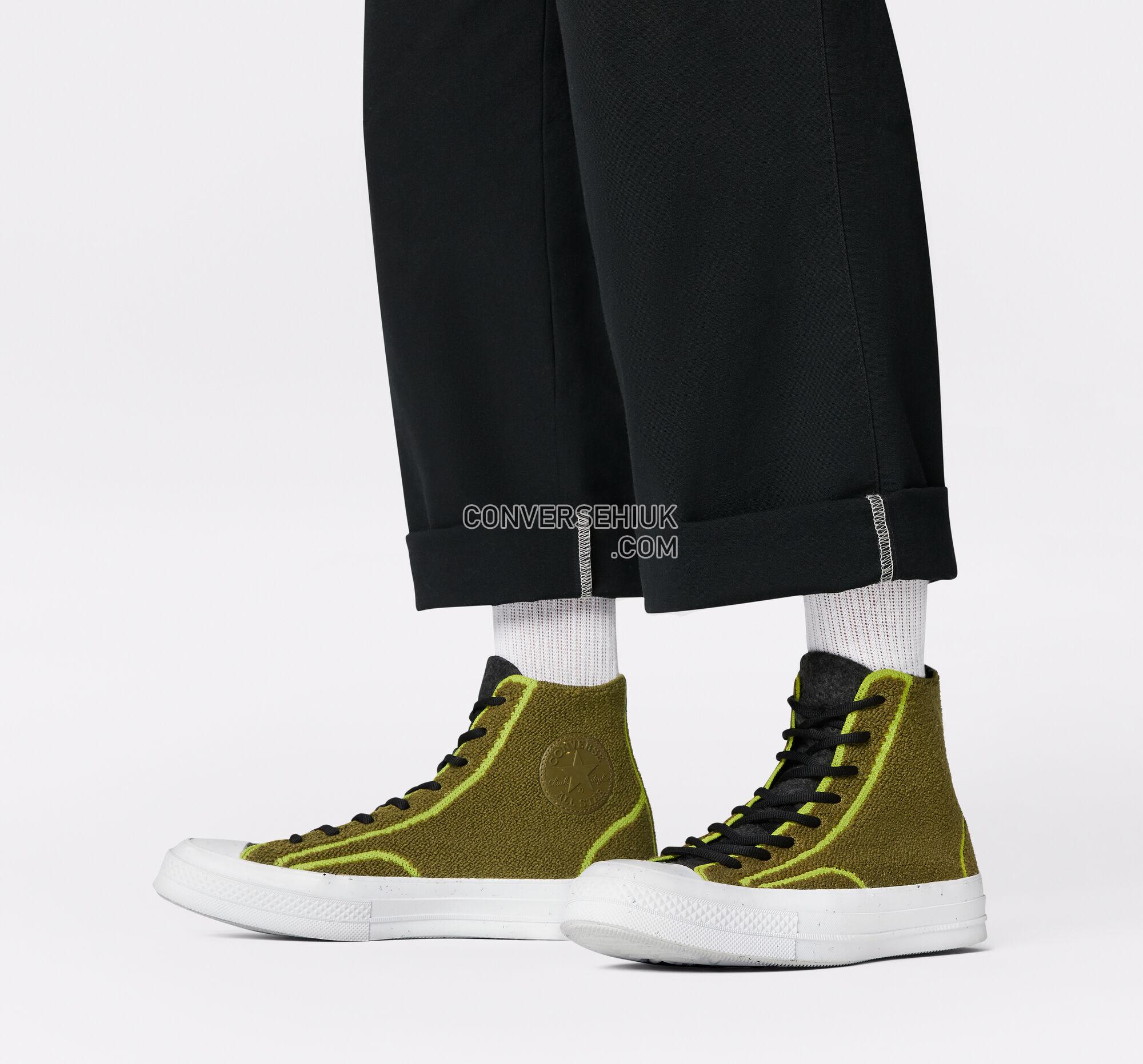 Converse Chuck 70 Renew Dark Moss/Black/Lime Twist 172034C Shoes