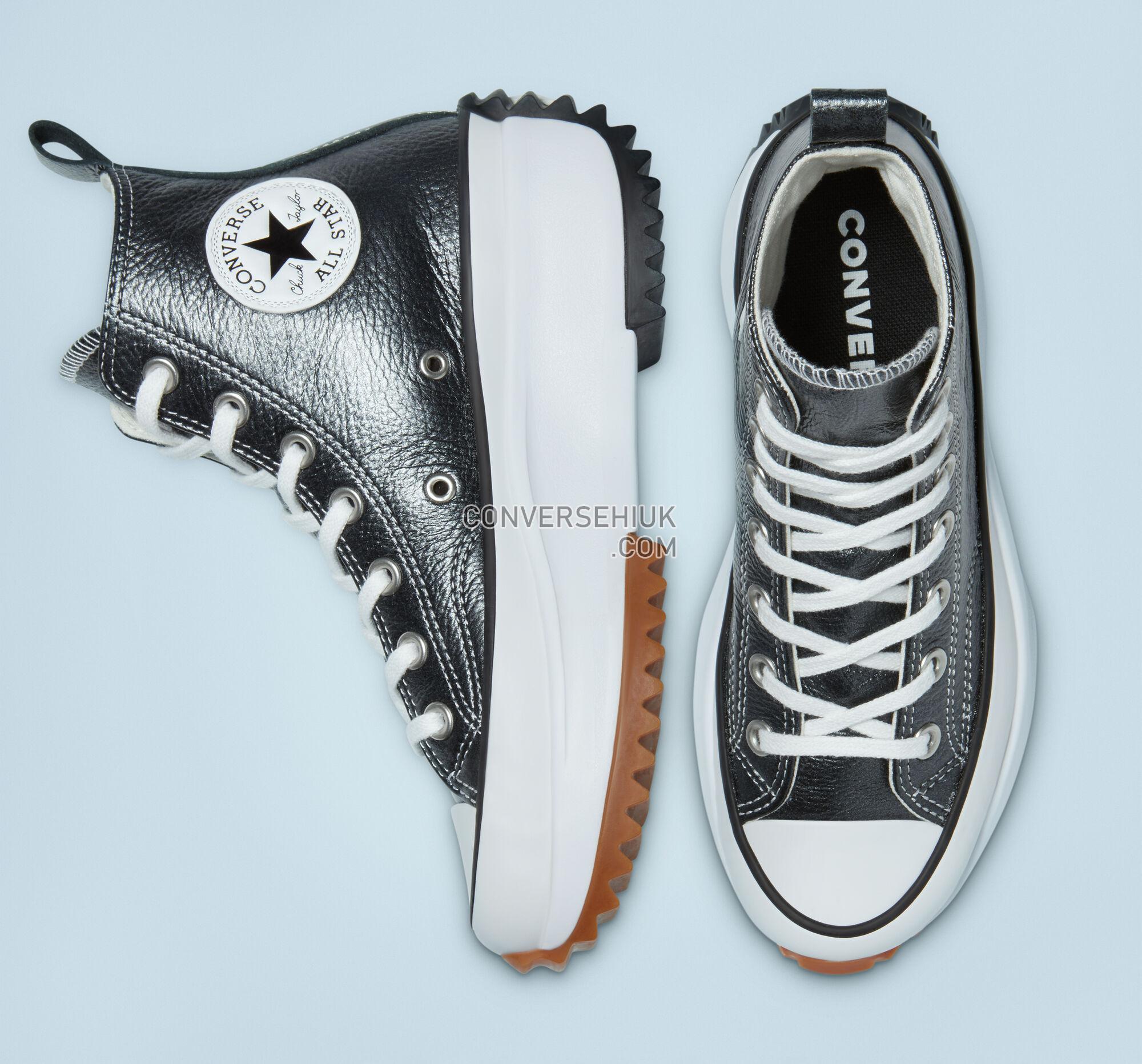 Converse Run Star Hike Platform Metallic Classics Black/White/Gum 169241C Shoes