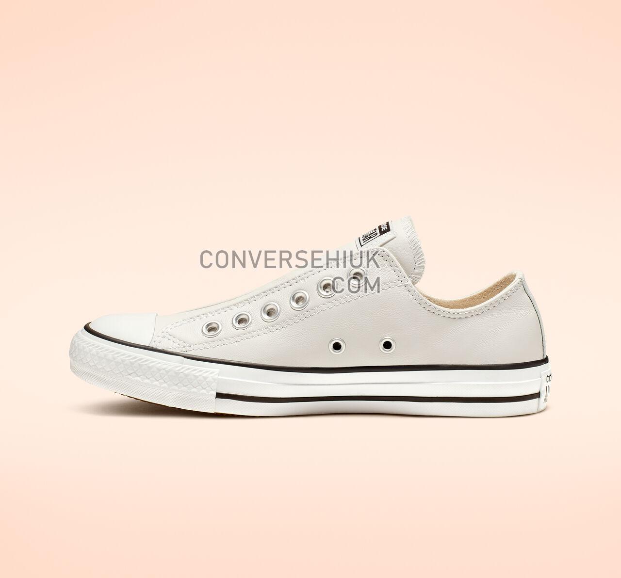 Converse Chuck Taylor All Star Leather Slip Mouse/White/Black 164977C Shoes