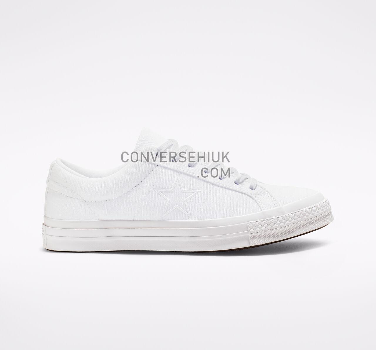 Converse One Star Seasonal Color White/White/White 163377C Shoes