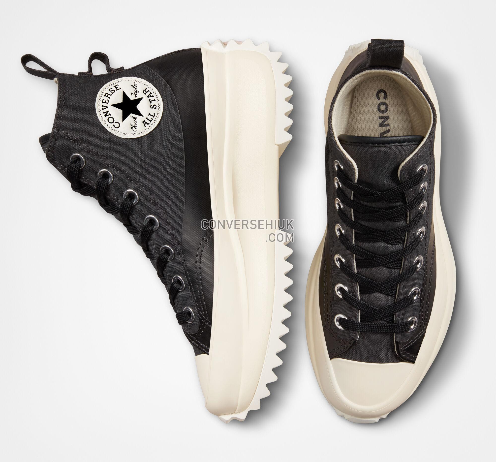 Converse Run Star Hike Platform Water-Repellent Canvas Dk Smoke Grey/Black/Egret A04261C Shoes