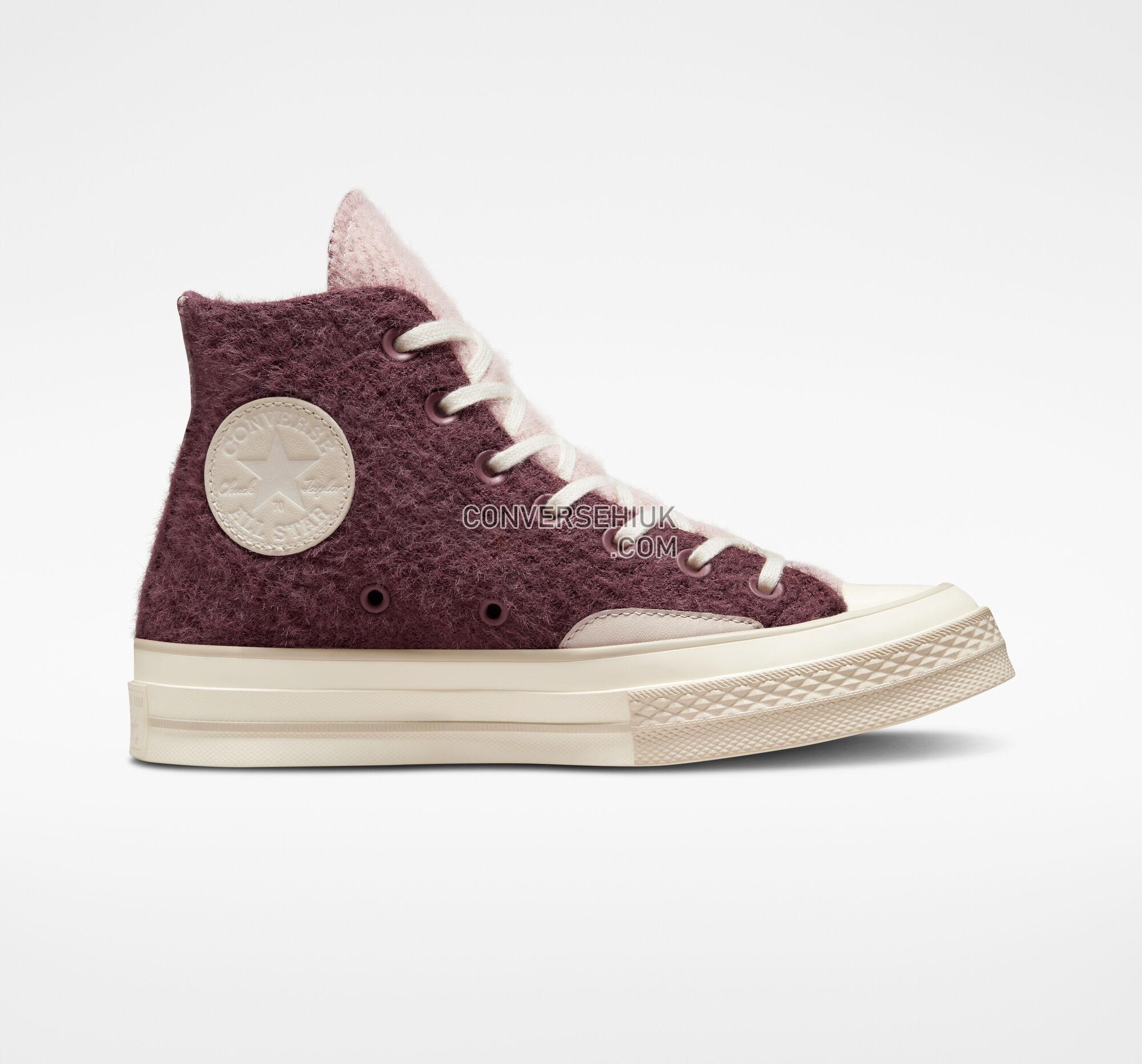 Converse Chuck 70 Cozy Knit Dark Wine/Stone Mauve/Egret A01339C Shoes