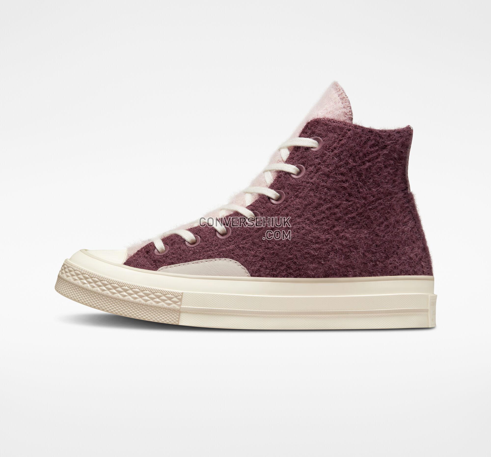 Converse Chuck 70 Cozy Knit Dark Wine/Stone Mauve/Egret A01339C Shoes