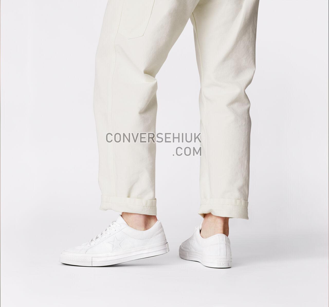 Converse One Star Seasonal Color White/White/White 163377C Shoes